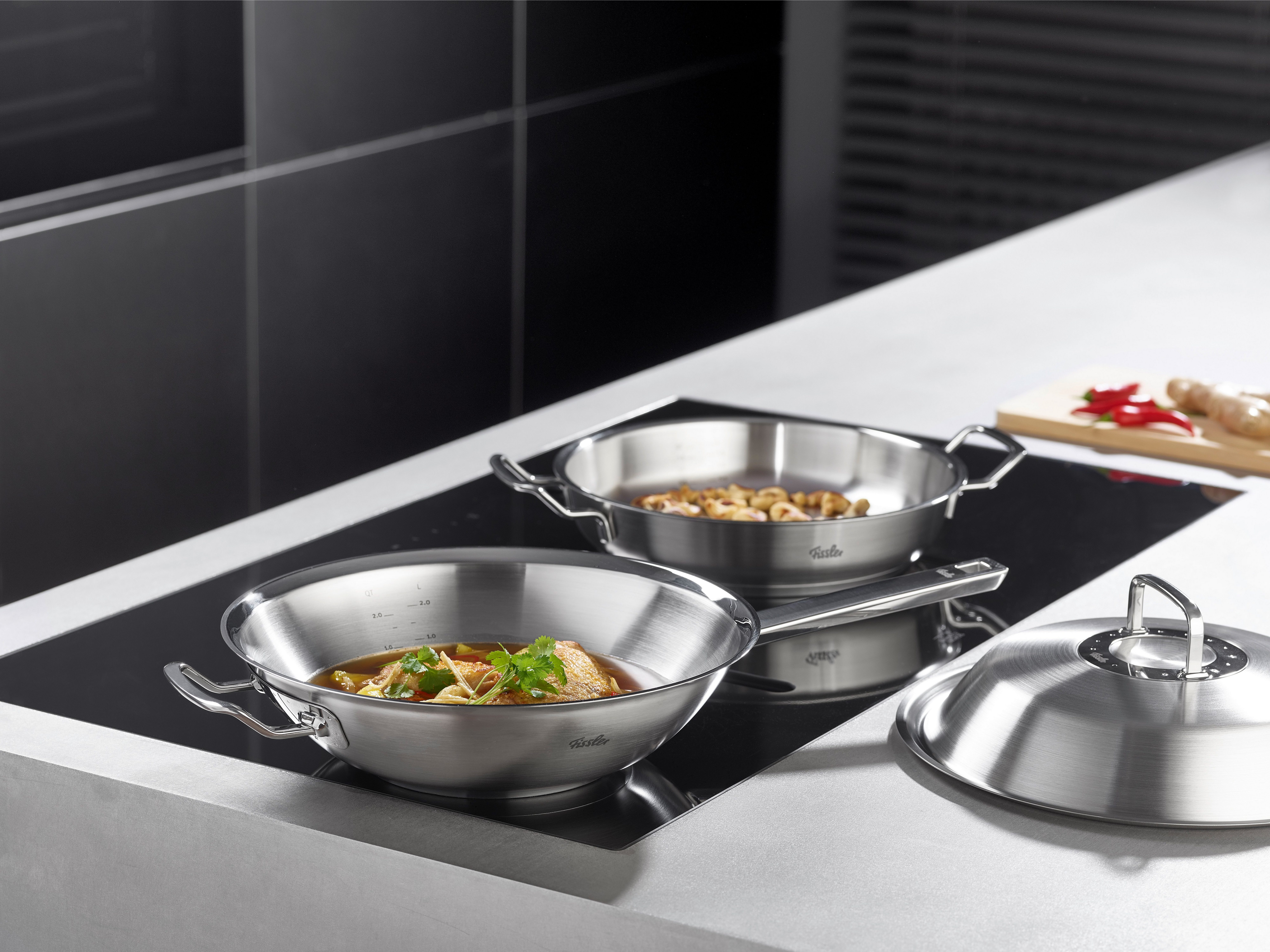 Fissler Topfdeckel ORIGINAL-PROFI COLLECTION® Hochraum-Deckel, (1-tlg), Hochwertiger Hochraum-Deckel aus Edelstahl – Bild 3 von 4