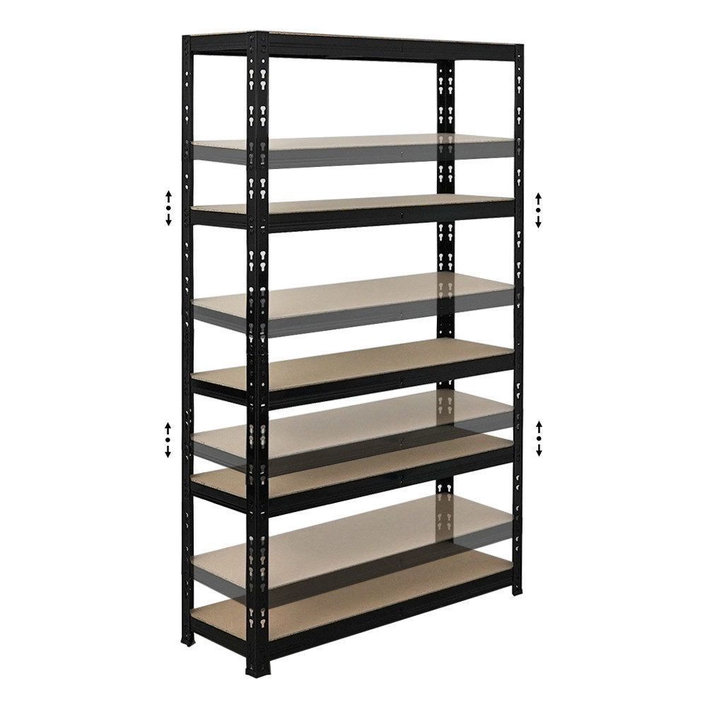 PROREGAL® Schwerlastregal MegaDeal 2 Stück APOLLO 150x90x30cm Fachlast 175kg Schwarz, 2-tlg. – Bild 5 von 5