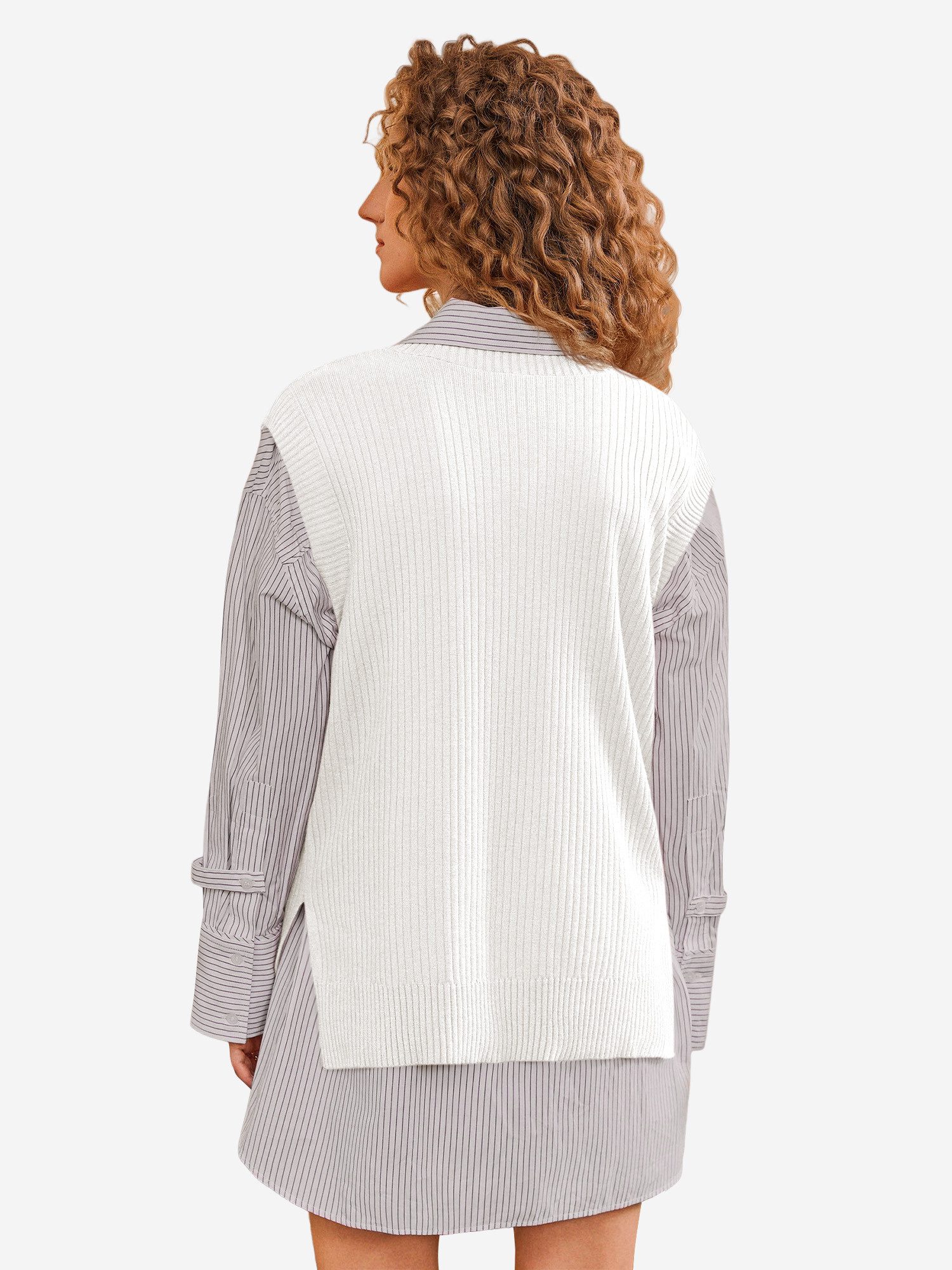 Imily Bela Strickweste Damen Ärmelloses Pullover weste (Packung, 1-tlg., 1p günstig online kaufen
