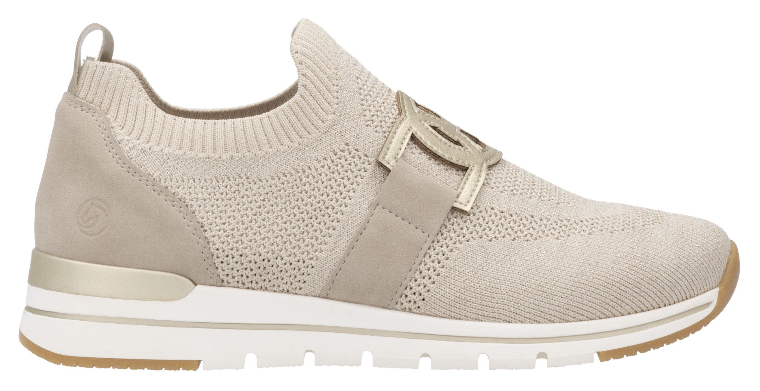 Remonte Slip-On Sneaker, Freizeitschuh, Halbschuh, Slipper mit Gummizug am Schaftrand
