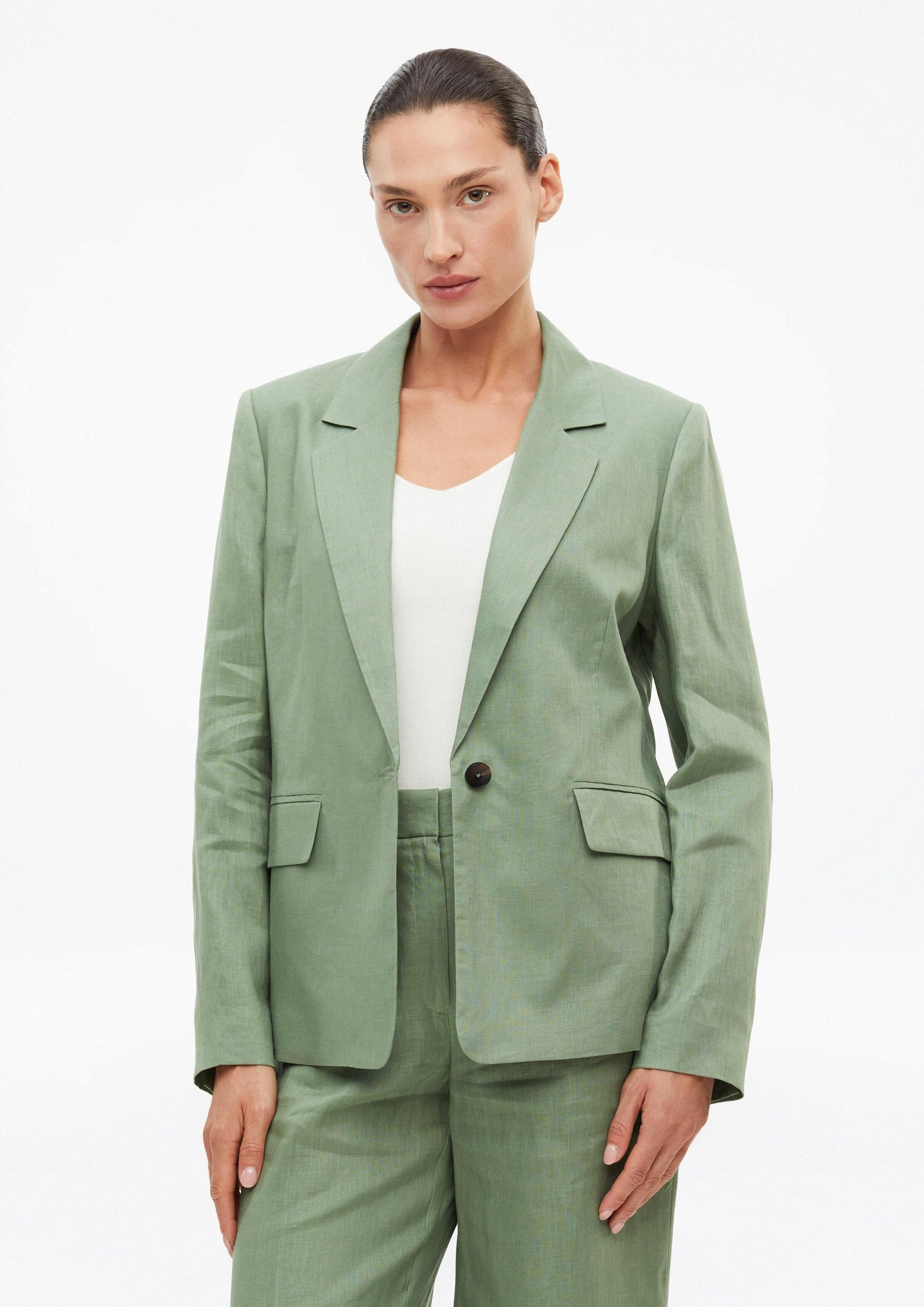 s.Oliver Jackenblazer Indoor-Blazer Antaillierter Leinenblazer
