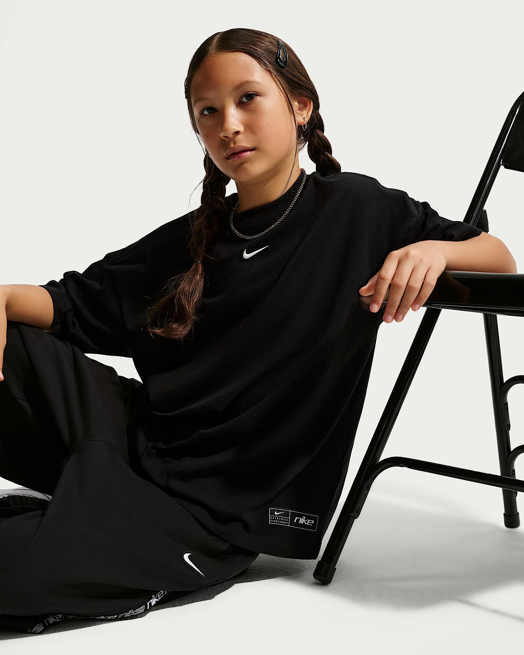 Nike Sportswear T-Shirt G NSW TEE OS STREET VERT WINGS für Mädchen und Jugendliche