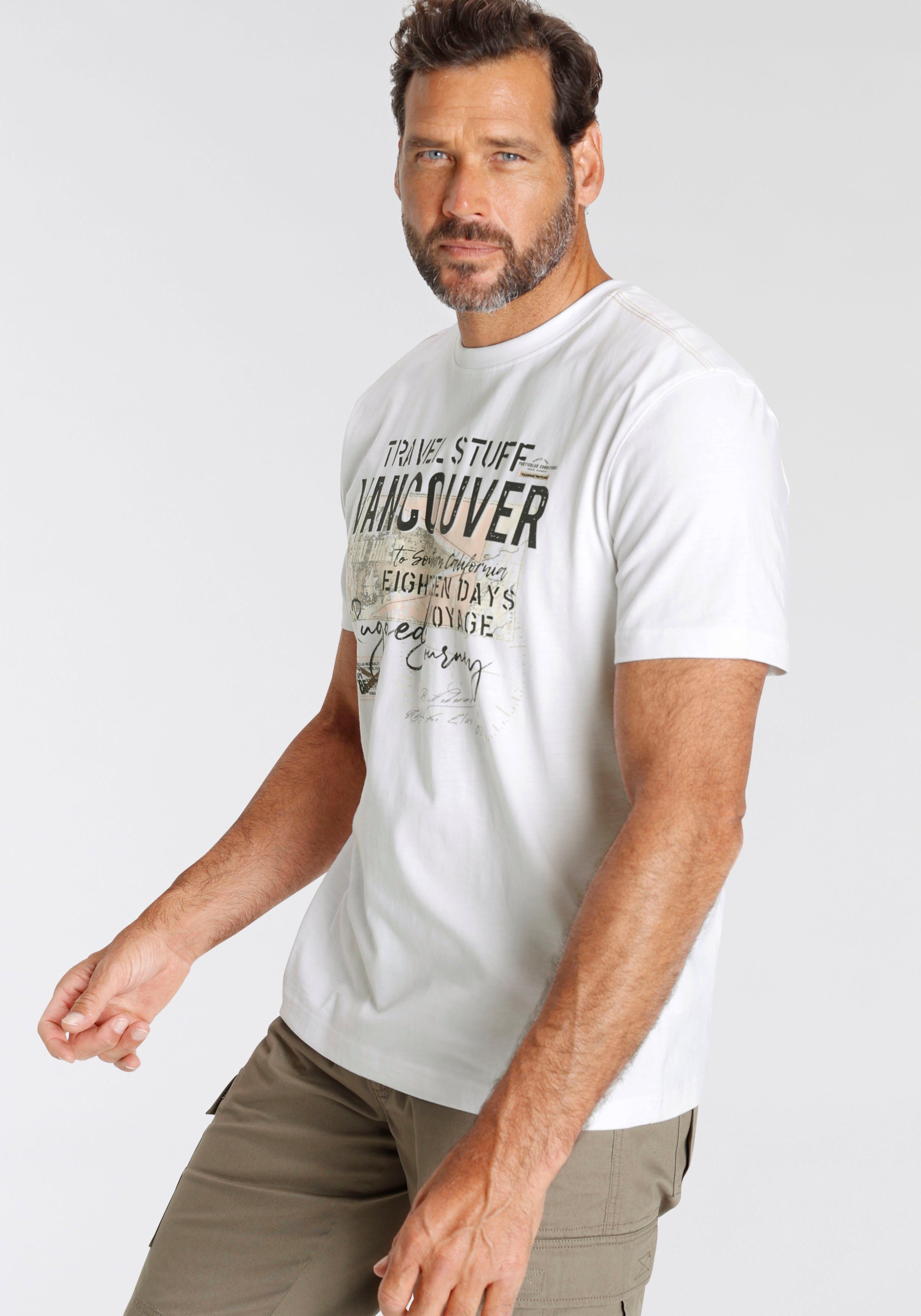 Man's World T-Shirt Kurzarm, bedruckt, Rundhalsausschnitt, günstig online kaufen