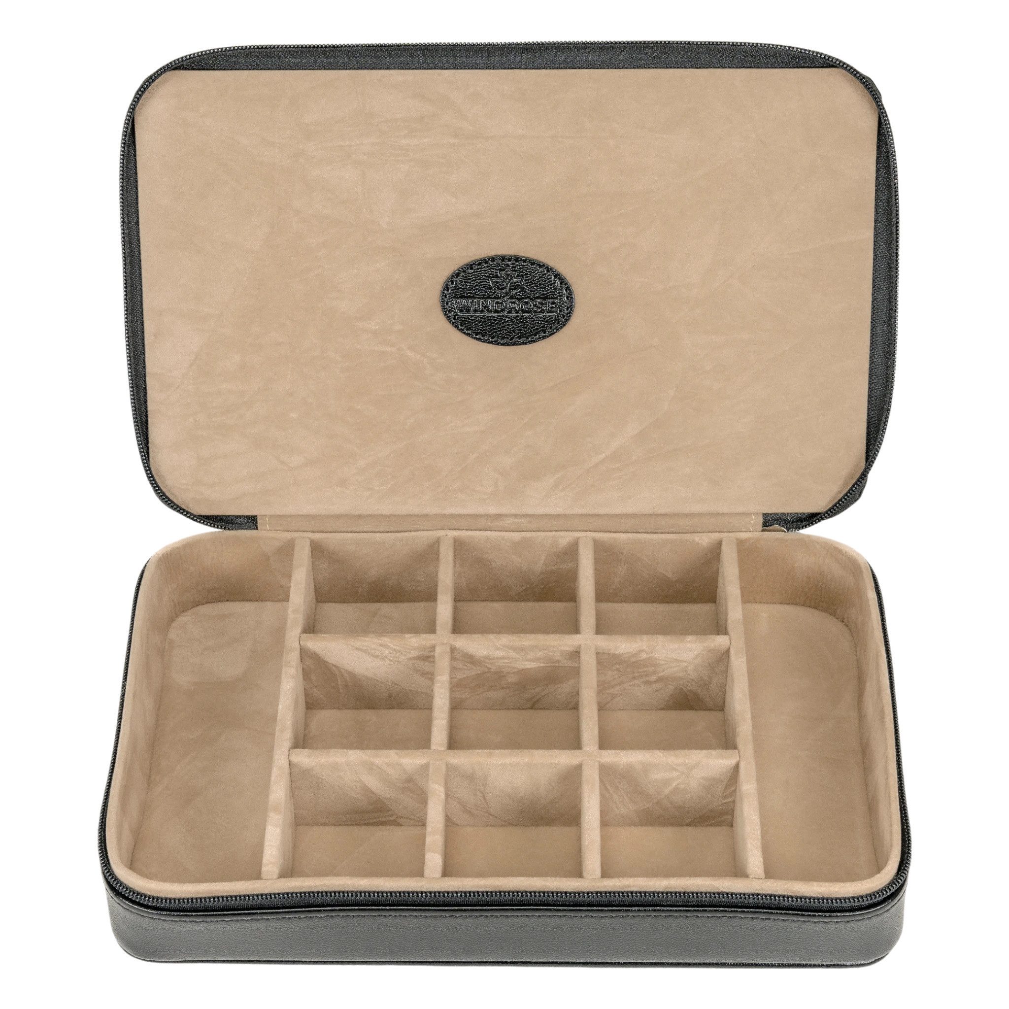 WINDROSE Schmuckkoffer Charmbox für die Reise (Merino)