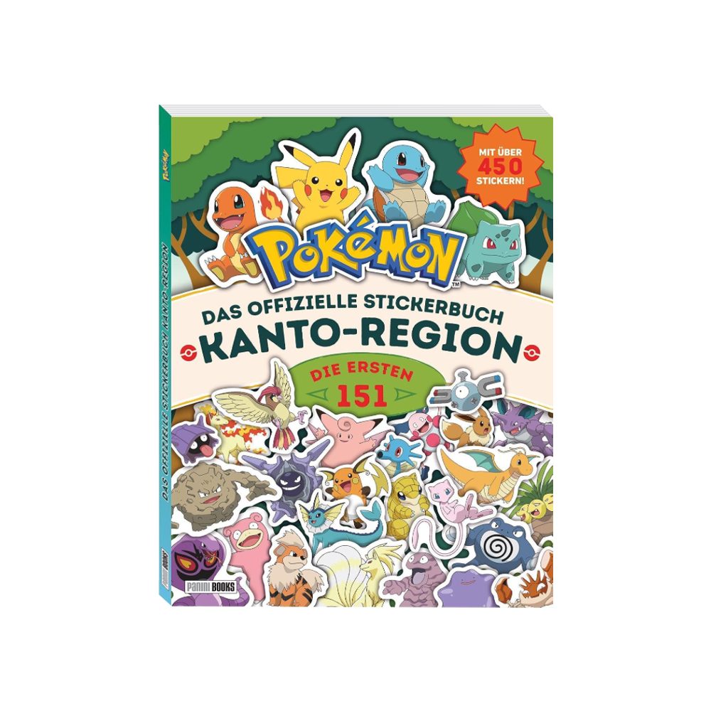PANINI VERLAG Stickerbuch Pokémon: Stickerbuch Kanto-Region - Buch mit über 450 Stickern!