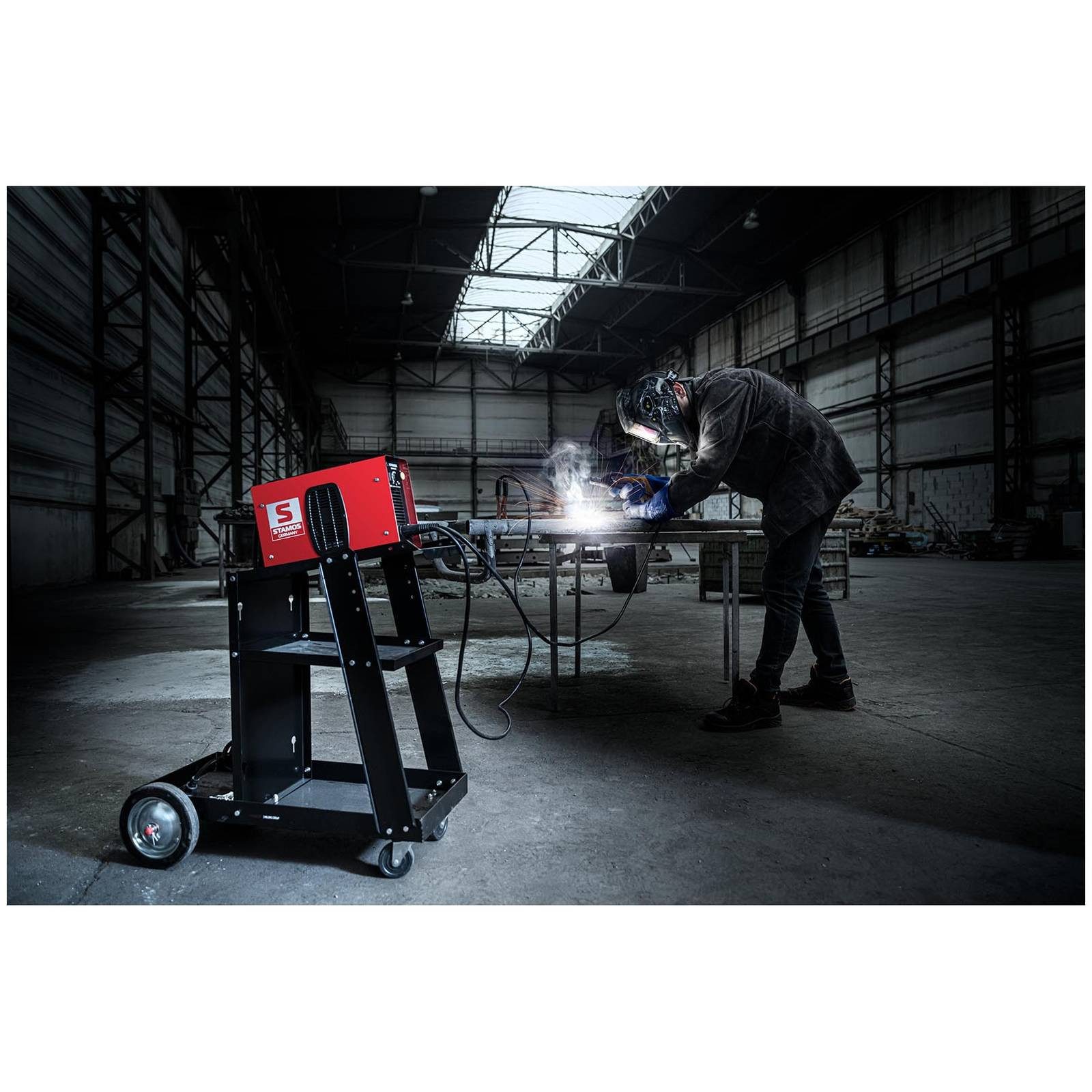 Stamos Welding Group Elektroschweißgerät 200A Elektroden Schweißgerät E Hand MMA LED Display IGBT Hot Start – Bild 4 von 5