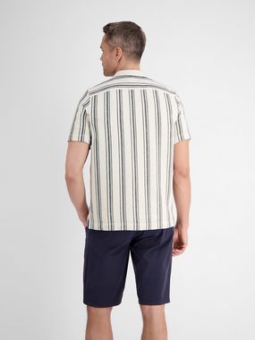 LERROS Kurzarmhemd LERROS Streifenhemd mit modischen Resort Kragen