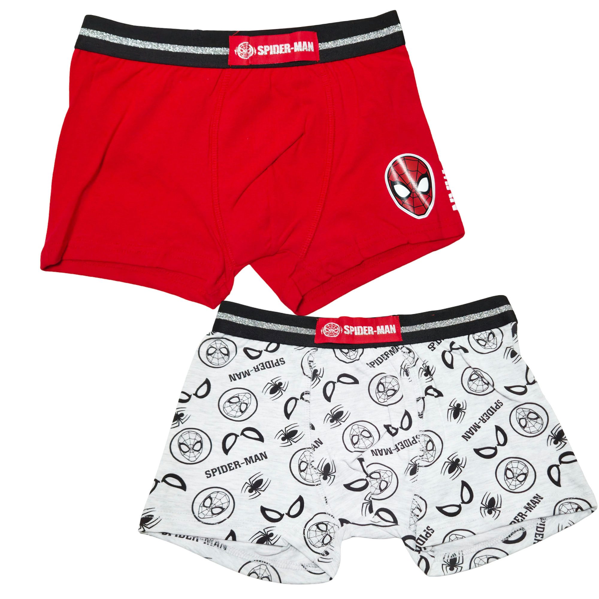 MARVEL Boxershorts Marvel Spiderman Kinder Boxershorts 2er Pack Jungen Gr. 104-134 (Spar-Set, 2-St)