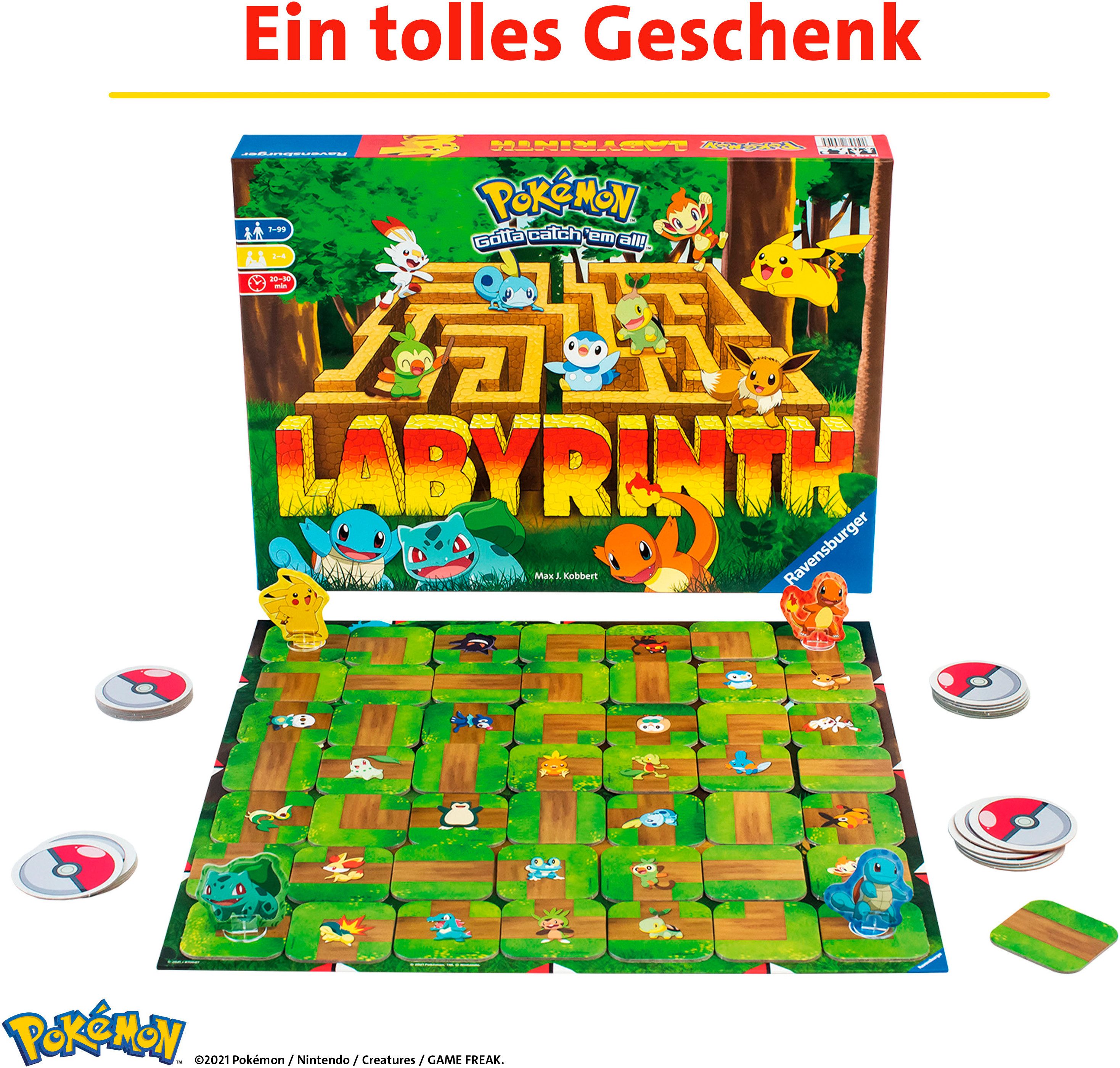 Ravensburger Spiel Pokémon Labyrinth, Familienspiel, Made in Europe