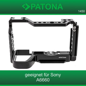 Patona Kamerazubehör-Set Premium Kamera Cage für Sony A6600, (Einzel-Set, 1 tlg), Aluminium Käfig Gehäuse