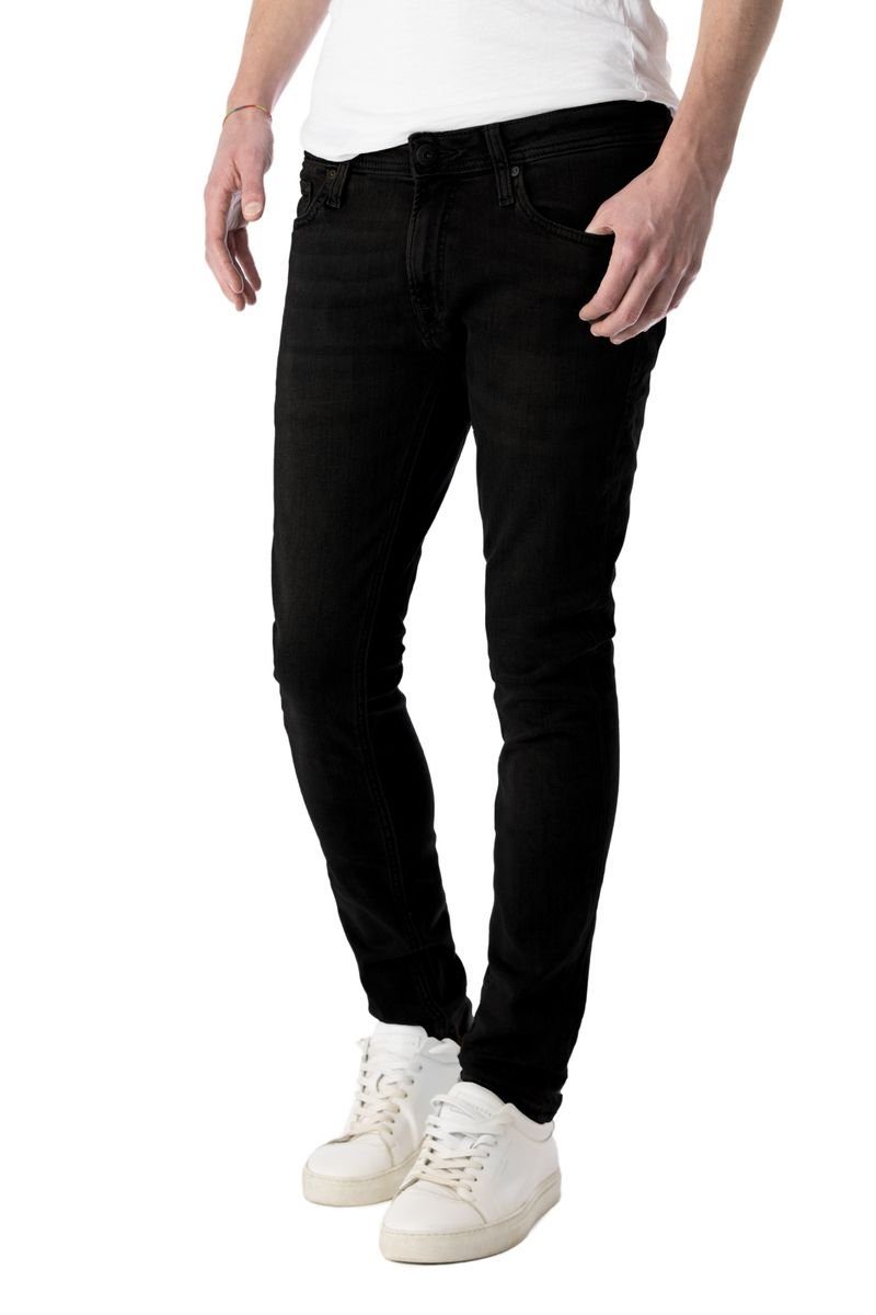 Jack & Jones Skinny-fit-Jeans Jack & Jones Jeans LIAMAM Skinny Herren Stretch Jeans (enger Schnitt) Black Denim / Schwarz