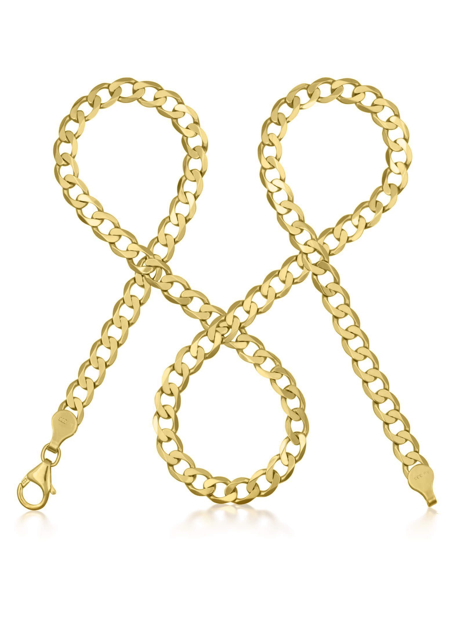 modabilé Goldkette Panzerkette SINCERE Weit 4,9mm 333 Gold (8 Karat), Halskette Herren, Herrenkette 55cm dezent, 333er Kette Made in Germany