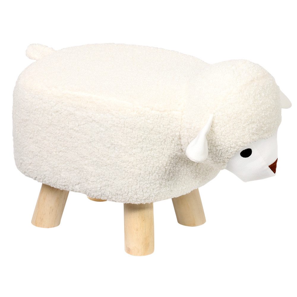 KESPER® Kinderhocker Tier-Design, belastbar bis 50kg, vollständig montiert, weicher Bezug, 47 x 25 x 25 cm