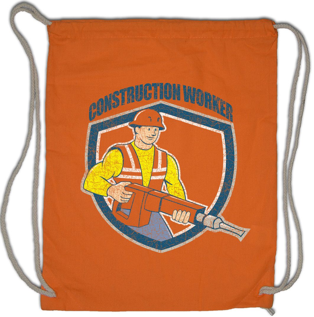 Turnbeutel Construction Worker III Turnbeutel Maurer Handwerk Handwerker