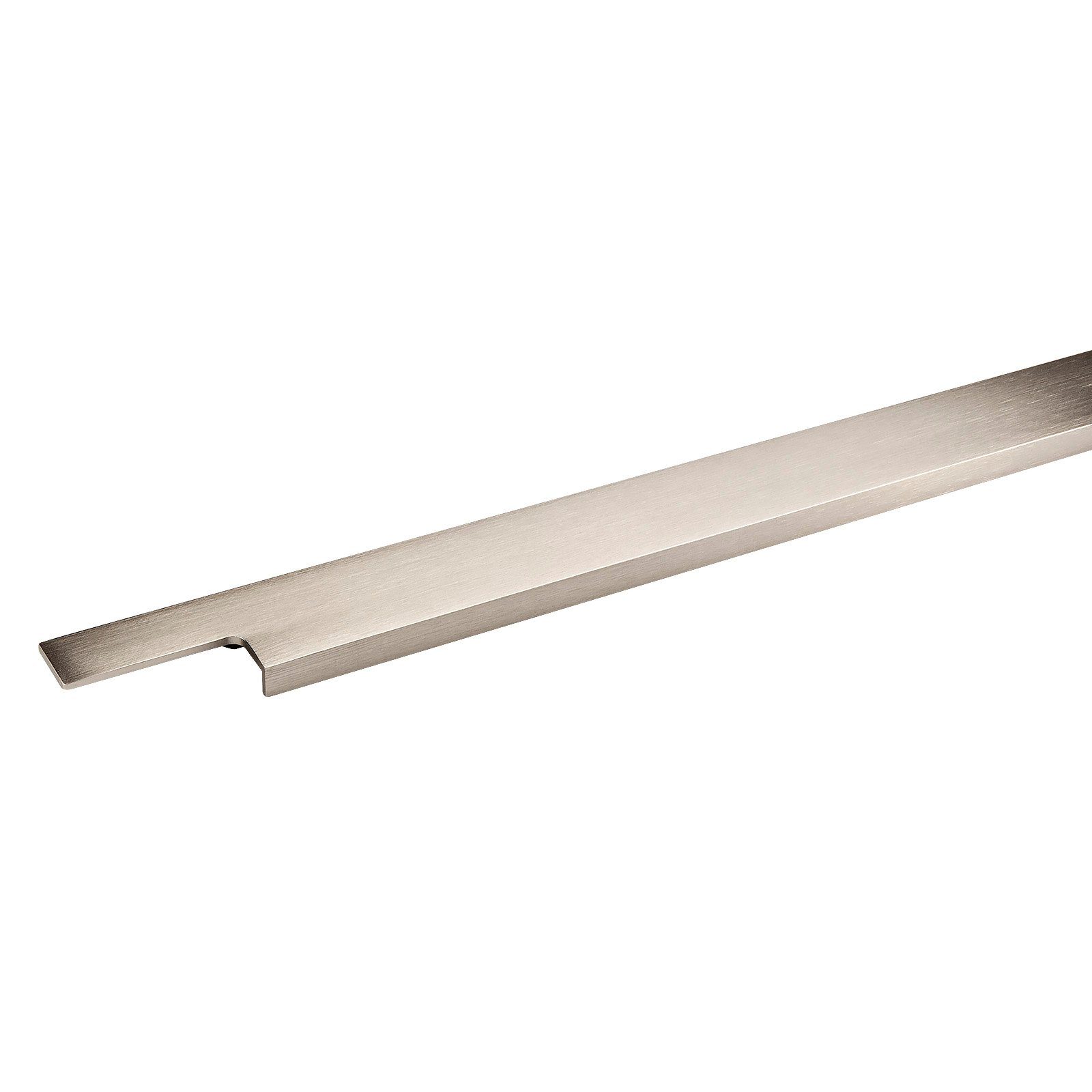 SO-TECH® Möbelgriff SMAL Edelstahloptik Griffleiste mit Harpunensteg-Montage (1-St), ZUM EINFRÄSEN UND EINLEIMEN Länge 596 mm