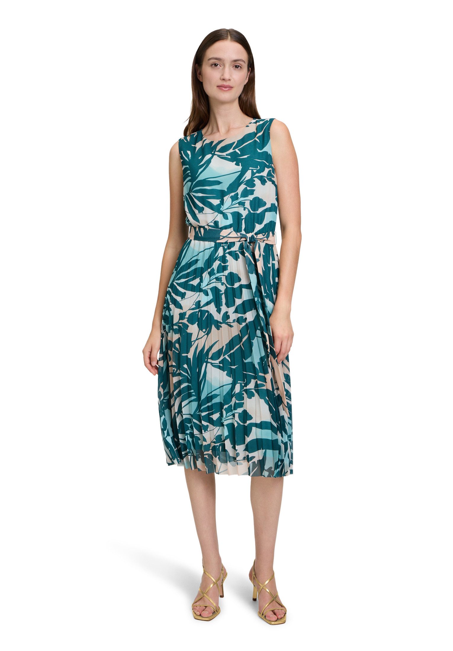 Betty&Co Chiffonkleid Damen Sommerkleid Chiffonkleid mit Plissee Plissee günstig online kaufen