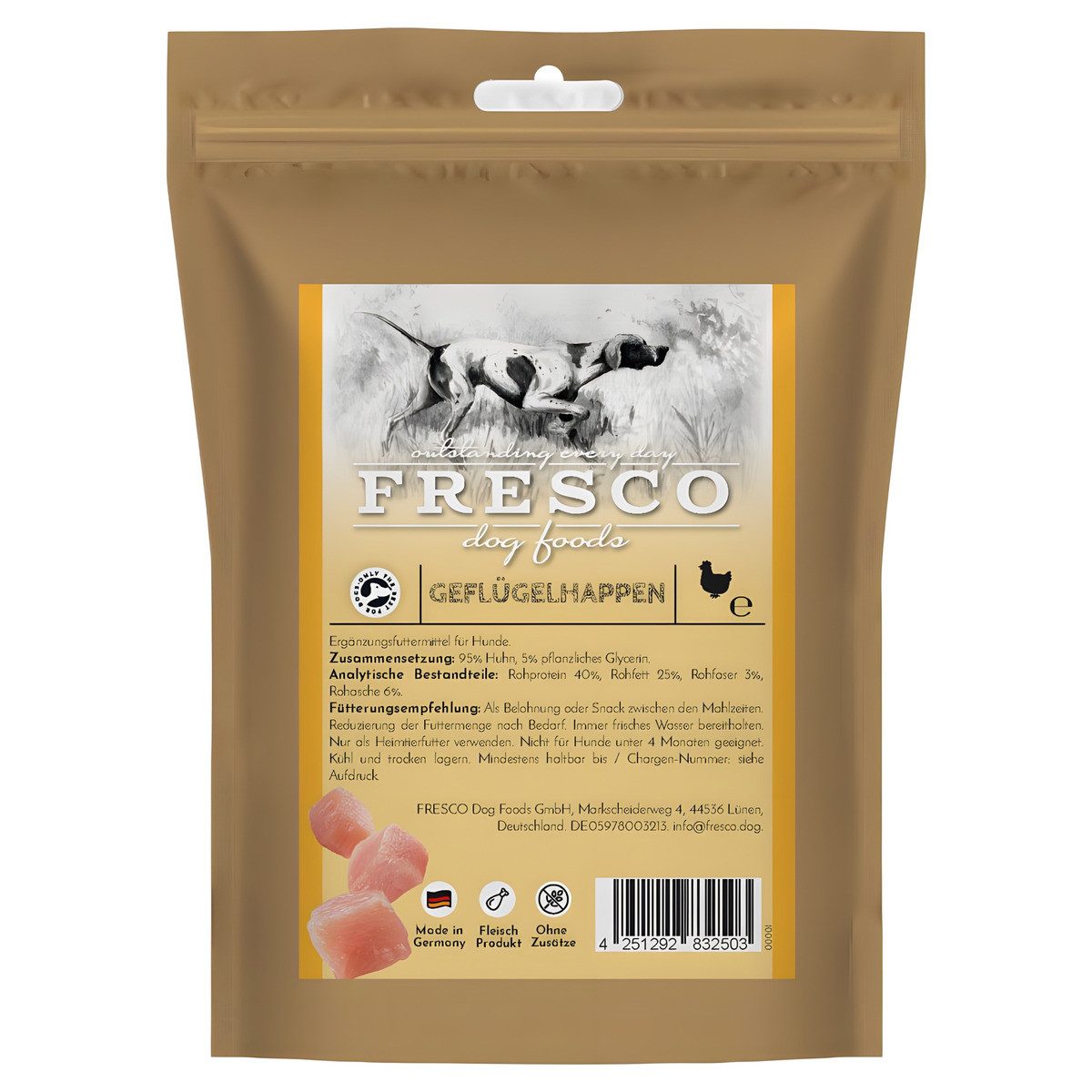 Fresco Geflügelhappen 100 g, für: Hund