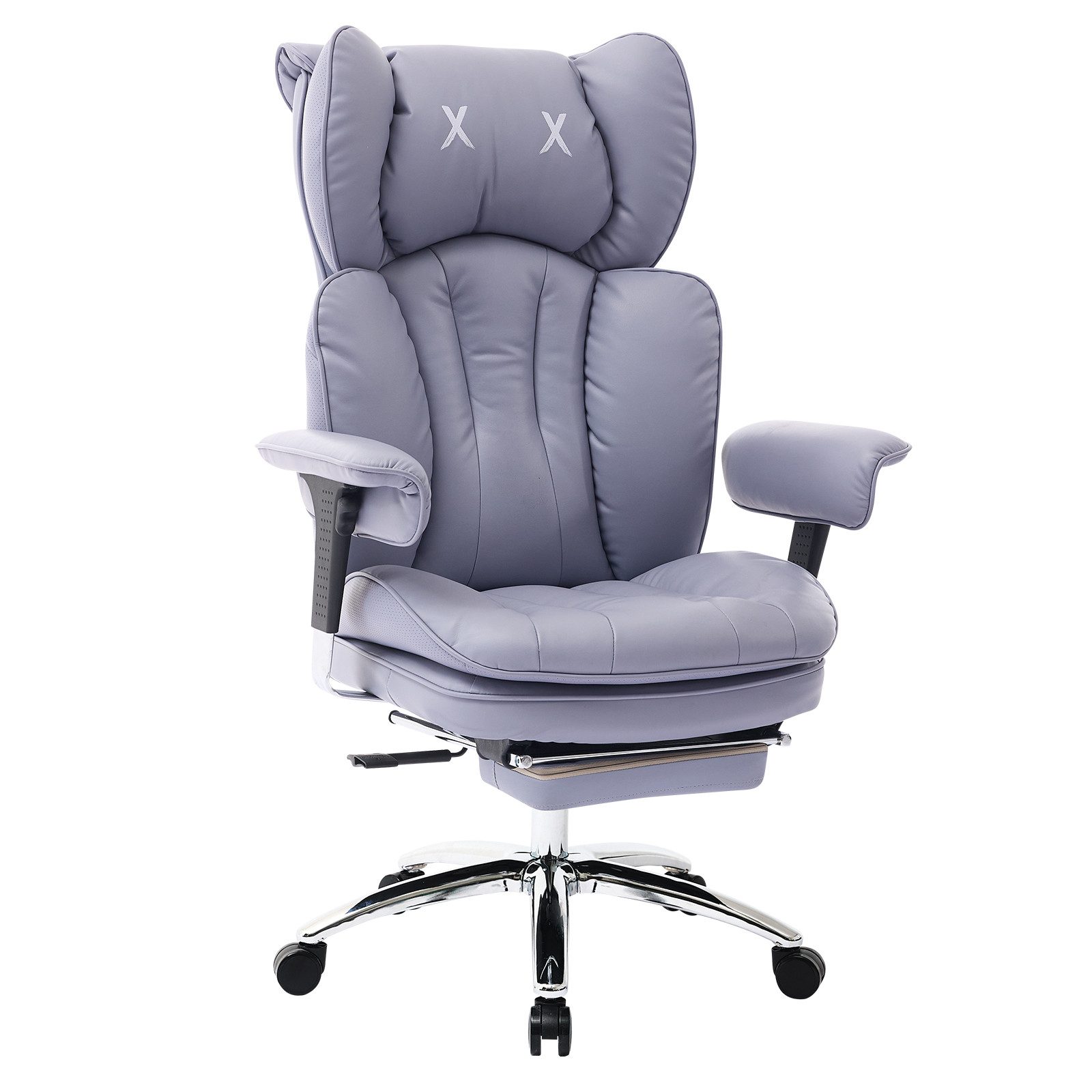 EFOMAO Bürostuhl Schreibtischstuhl, Gaming-Stuhl, Chefsessel mit Fußstütze, ergonomisch (1 St), mit 90°-135° Liegefunktion, höhenverstellbare Armlehnen