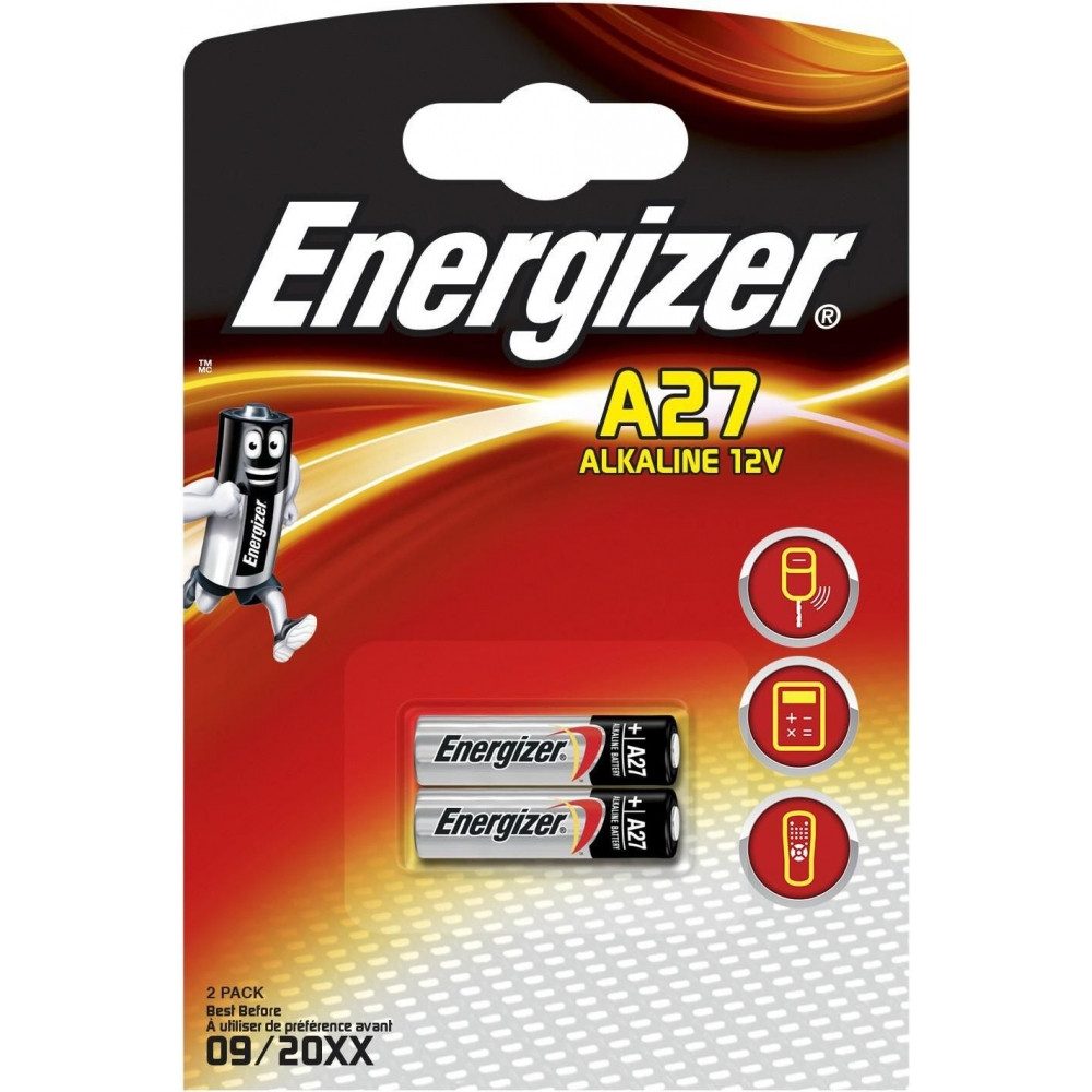 Energizer Energizer A27 Batterie 2er Blister - Spezialbatterien. Handy-Akku Energizer A27 Batterie 2er Blister (12 V V), Quecksilberfreie Spezialbatterien