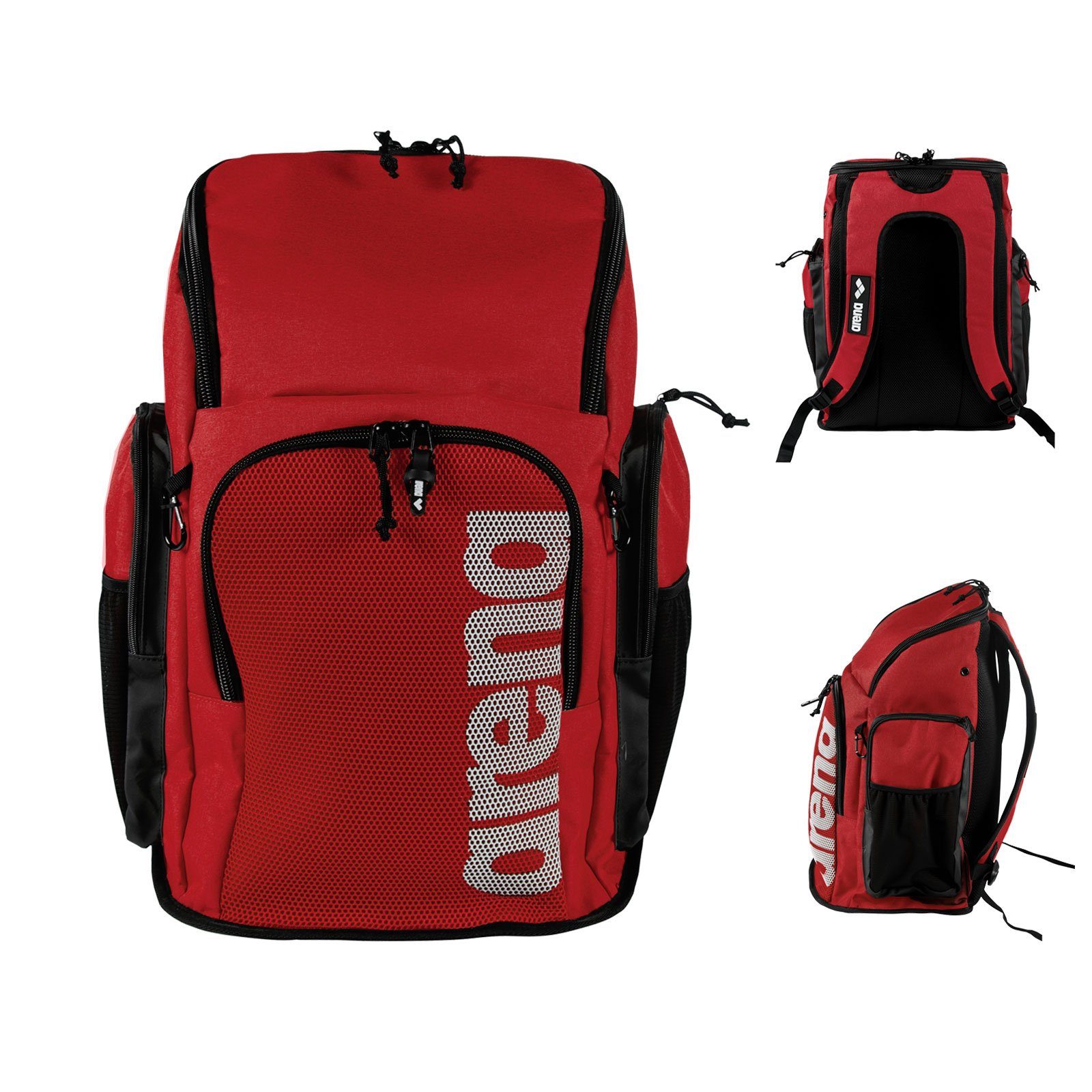 Arena Sportrucksack Team Backpack 400 Boden 45, red melange wasserabweisendem mit