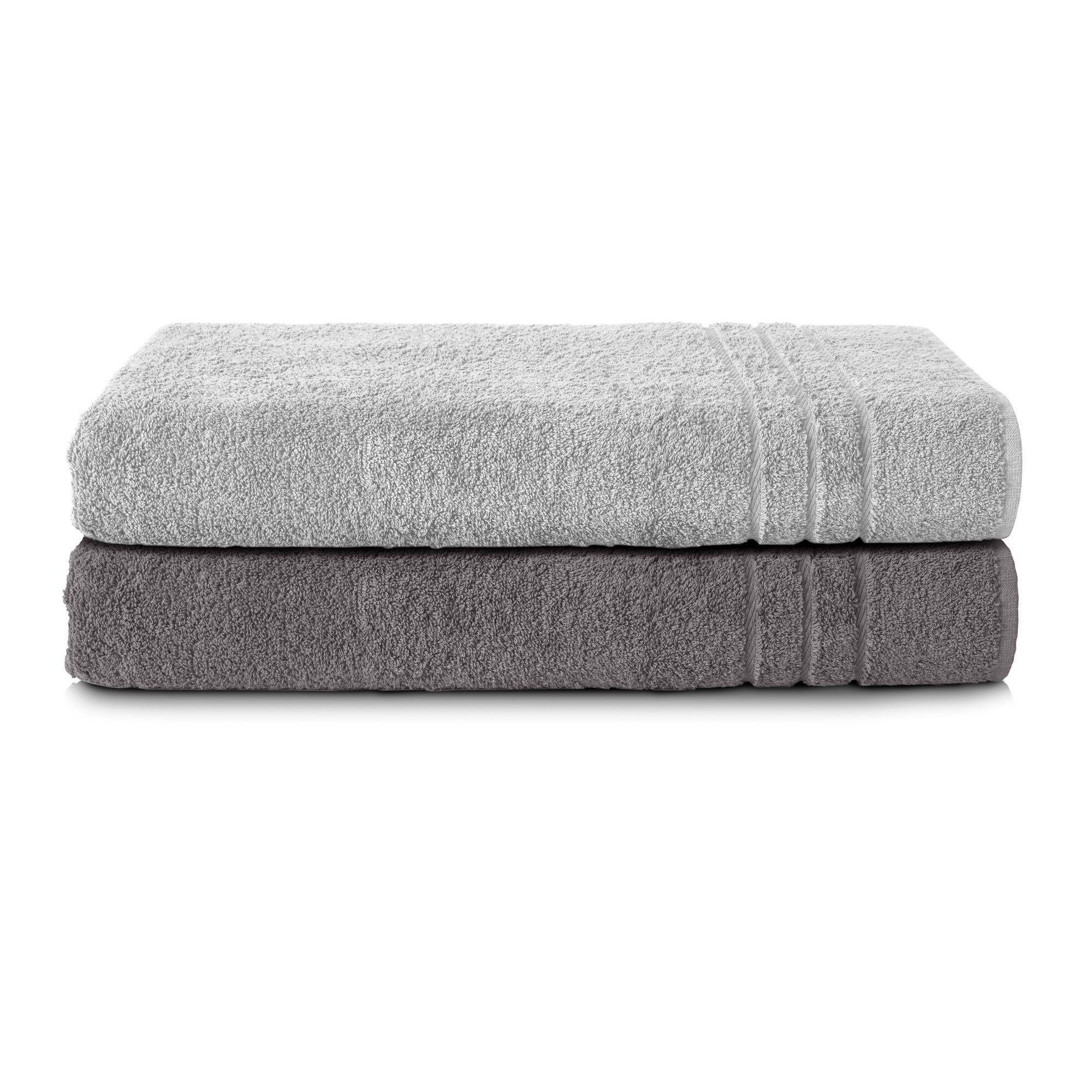 Komfortec Saunatuch Frotte aus 100% Baumwolle, Frottee (Packung, 2-St), 80x günstig online kaufen