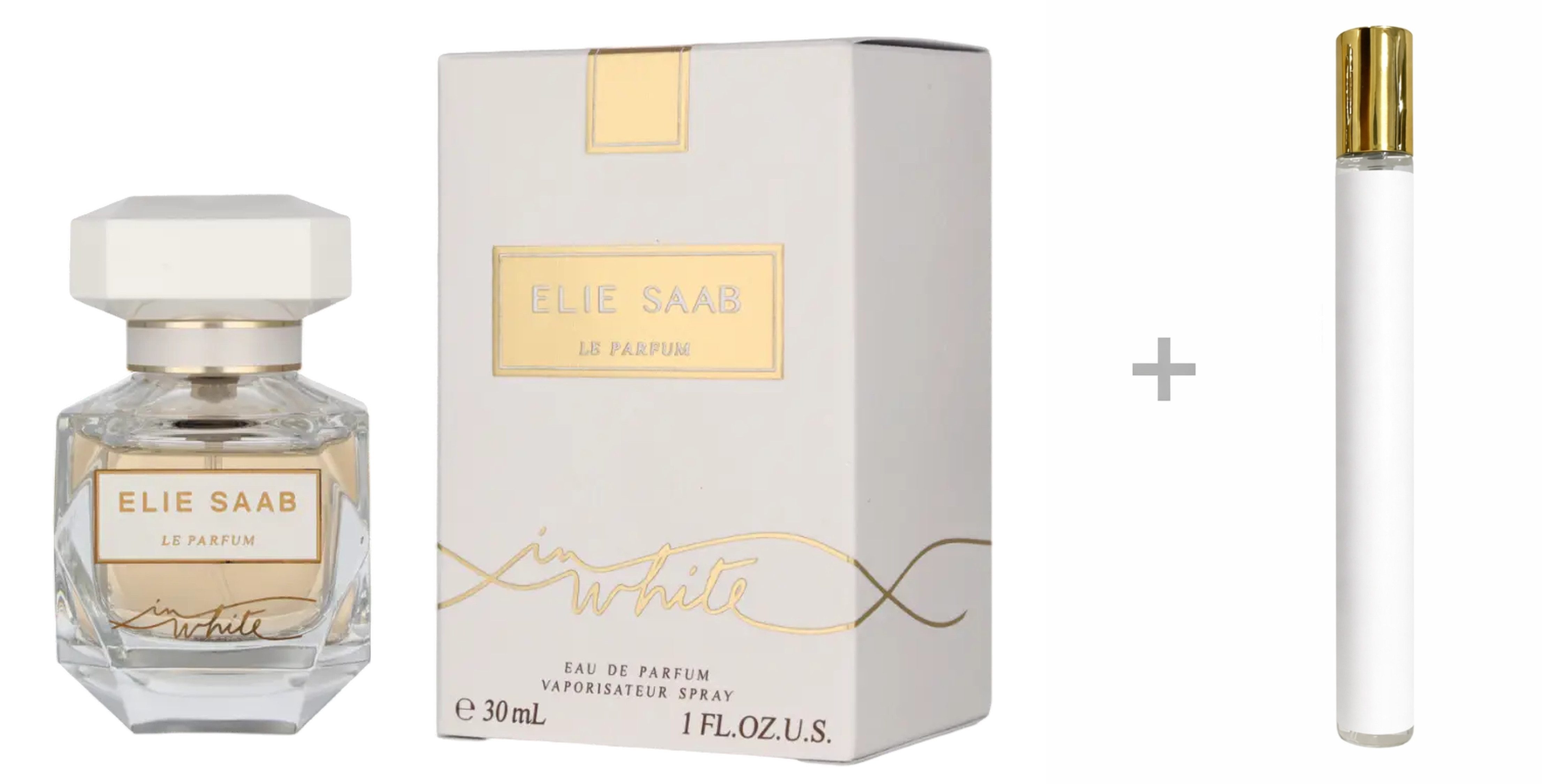 ELIE SAAB Duft-Set Le Parfum In White Eau de Parfum (EDP) Damen Spray mit Reiseduft, Blumig-Frisch für Alltag & Besondere Anlässe