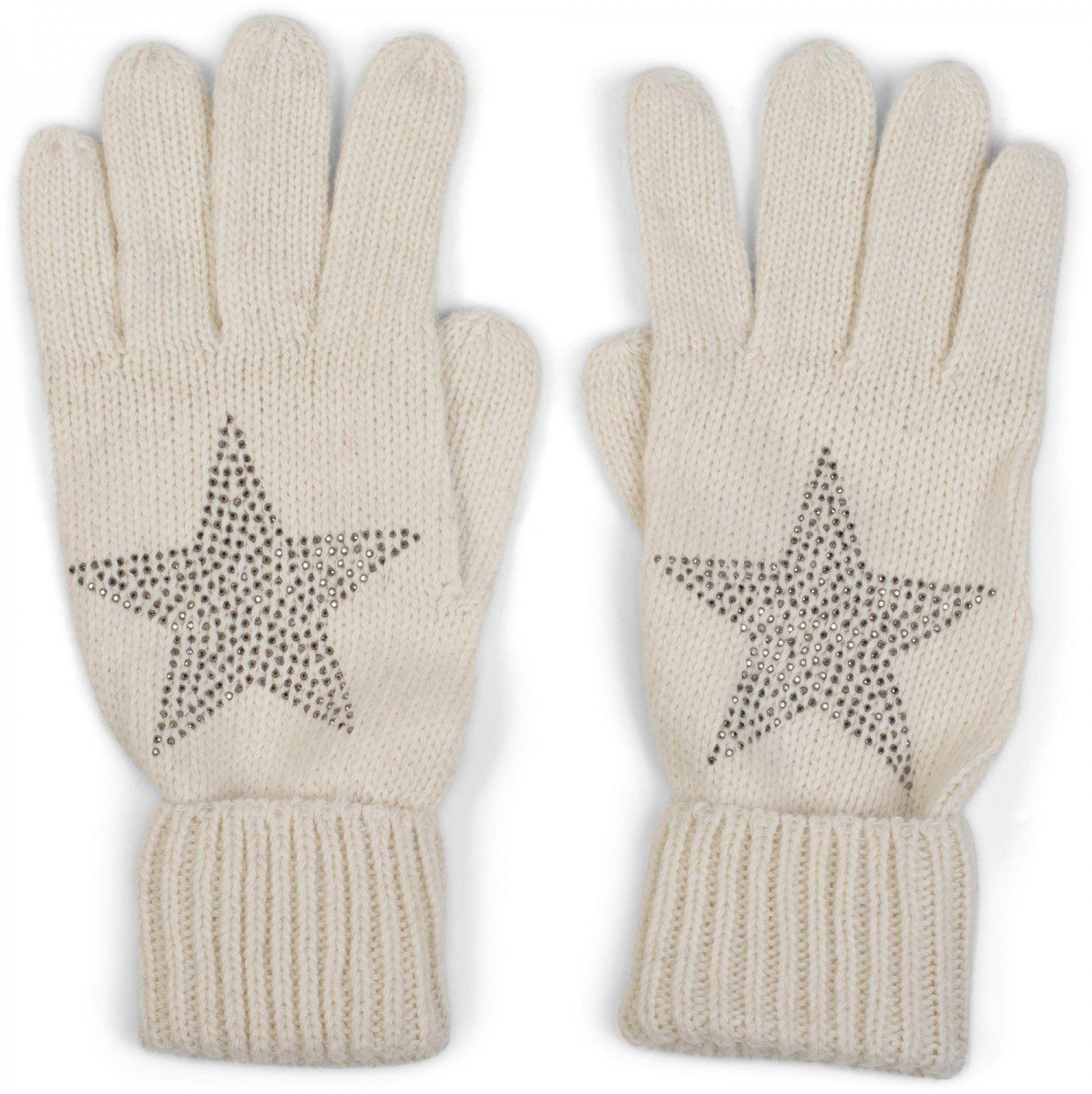 styleBREAKER Strickhandschuhe Strick Handschuhe mit Strass günstig online kaufen