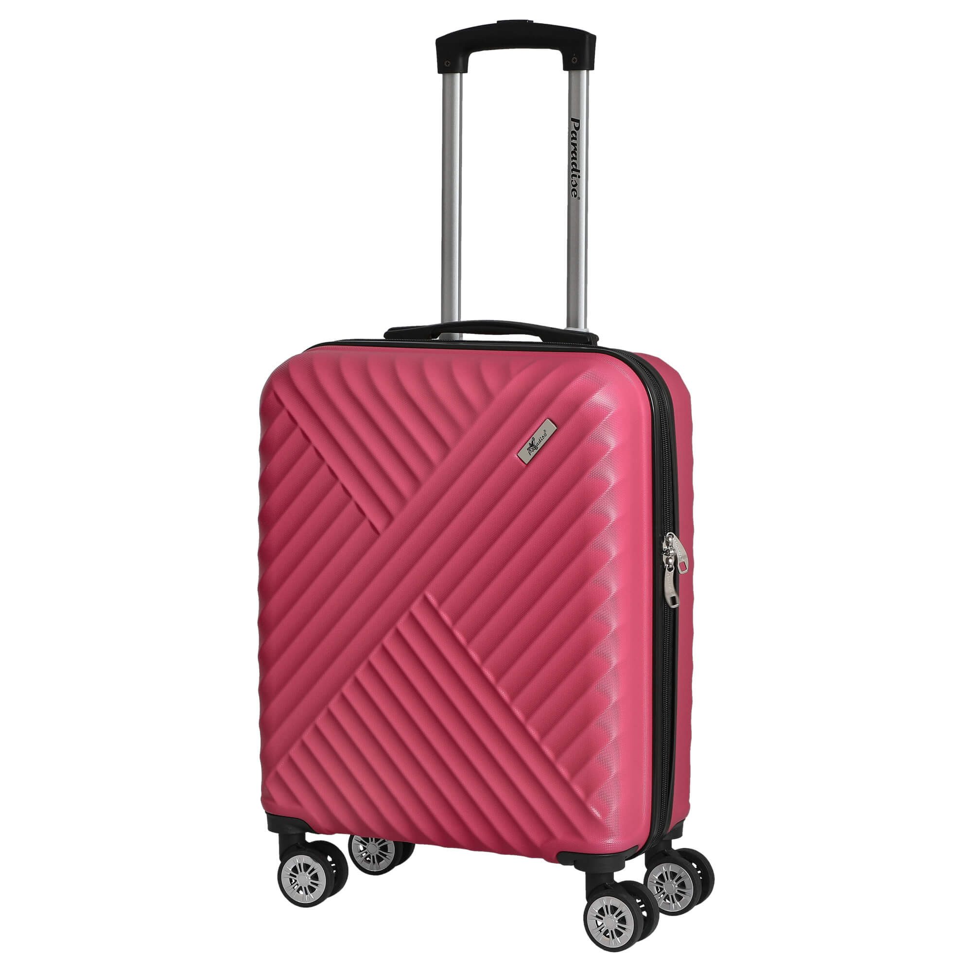 CHECK.IN® Handgepäck-Trolley Kingston - 4-Rollen-Kabinentrolley 55 cm (pink), 4 Rollen