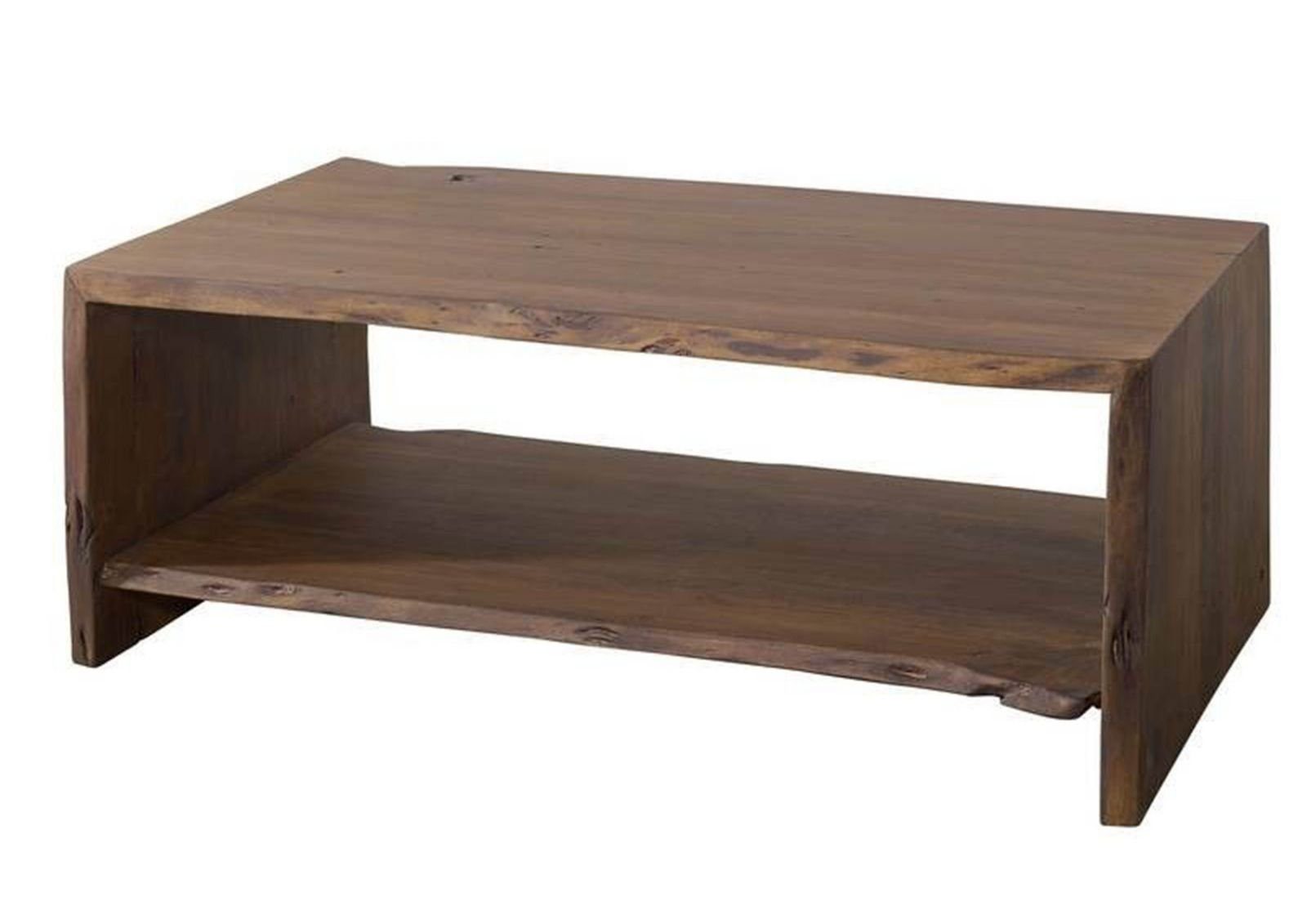 Massivmoebel24 Couchtisch PURE ACACIA (Massivholz, Massivholztisch), Couchtisch Akazie 120x70x45 braun lackiert PURE ACACIA #008