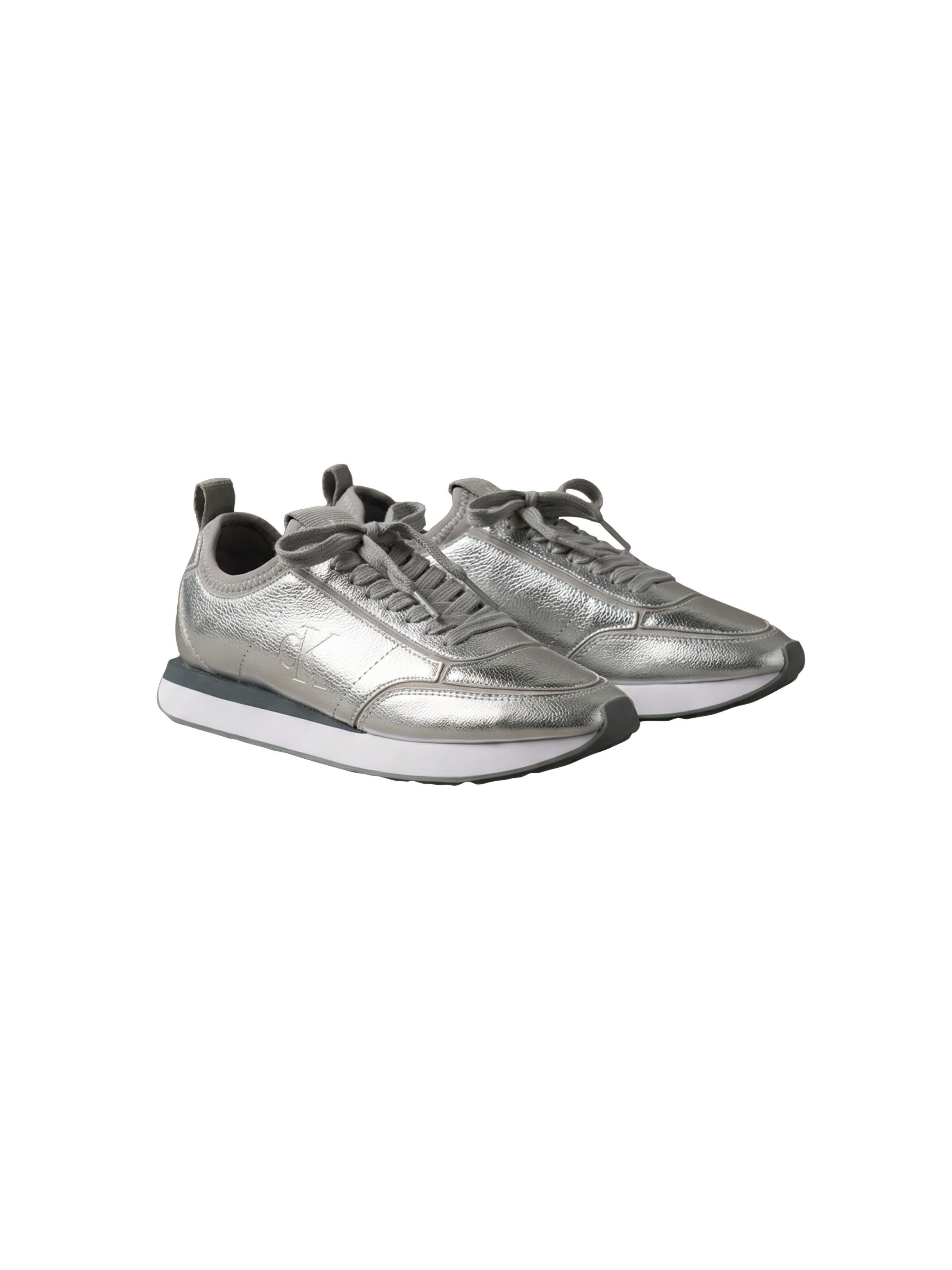 Calvin Klein RETRO RUNNER METALLIC Plateausneaker Trendsneaker, Businesssneaker, Halbschuh mit Anziehlasche
