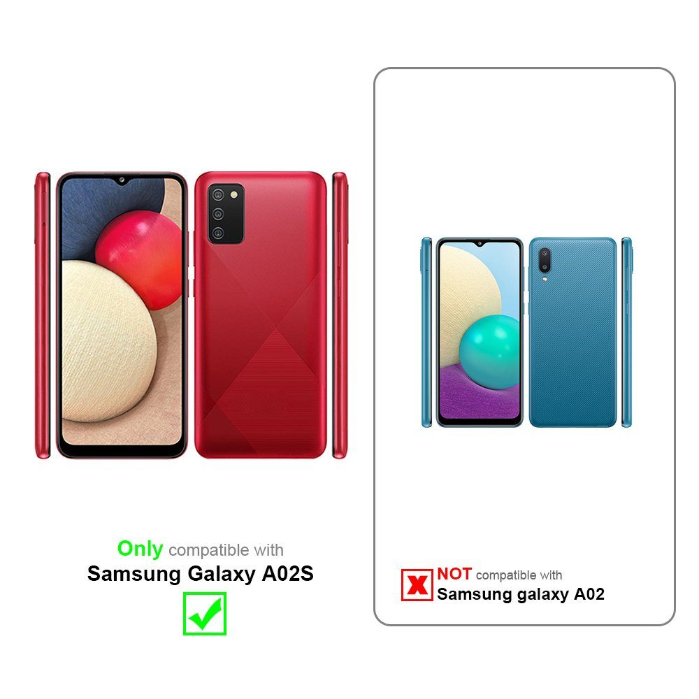 Cadorabo Handyhülle für Samsung Galaxy A02s Hülle Samsung Galaxy A02s, Flexible Hülle TPU Silikon Schutzhülle Back Cover Case