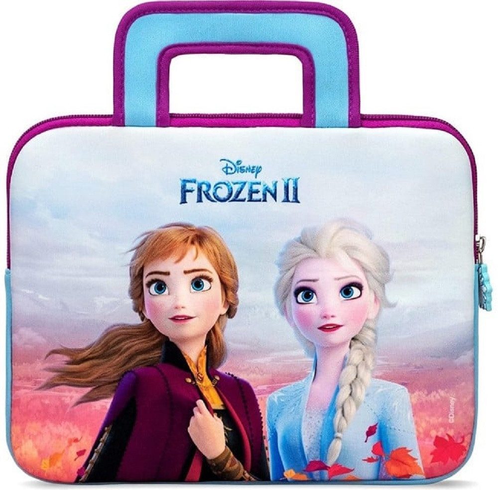 Disney Tablettasche Frozen II Tablet Tasche 25,5x28,5 cm für 8-10 Zoll mit Griffen (Set, 1-tlg., Geschenk-Set), Frozen II Design Anna & Elsa Motiven Eiskönigin Schule Reisen Freizeit