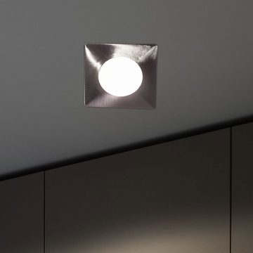 etc-shop LED Einbaustrahler, LED-Leuchtmittel fest verbaut, Warmweiß, 2x LED Einbau Spots Decken Leuchten Wohn Arbeits Zimmer Beleuchtung
