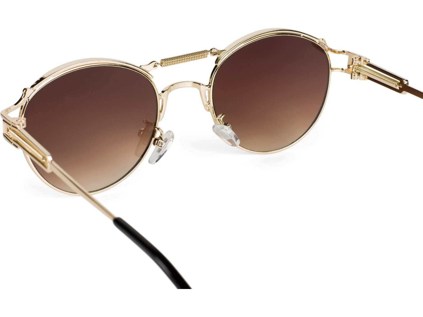 styleBREAKER Sonnenbrille Panto Sonnenbrille mit Federn (1-St) Gradient
