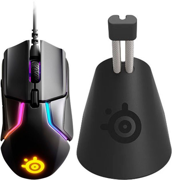 SteelSeries Rival 600 Mouse Gaming-Maus + (kabelgebunden) Bungee