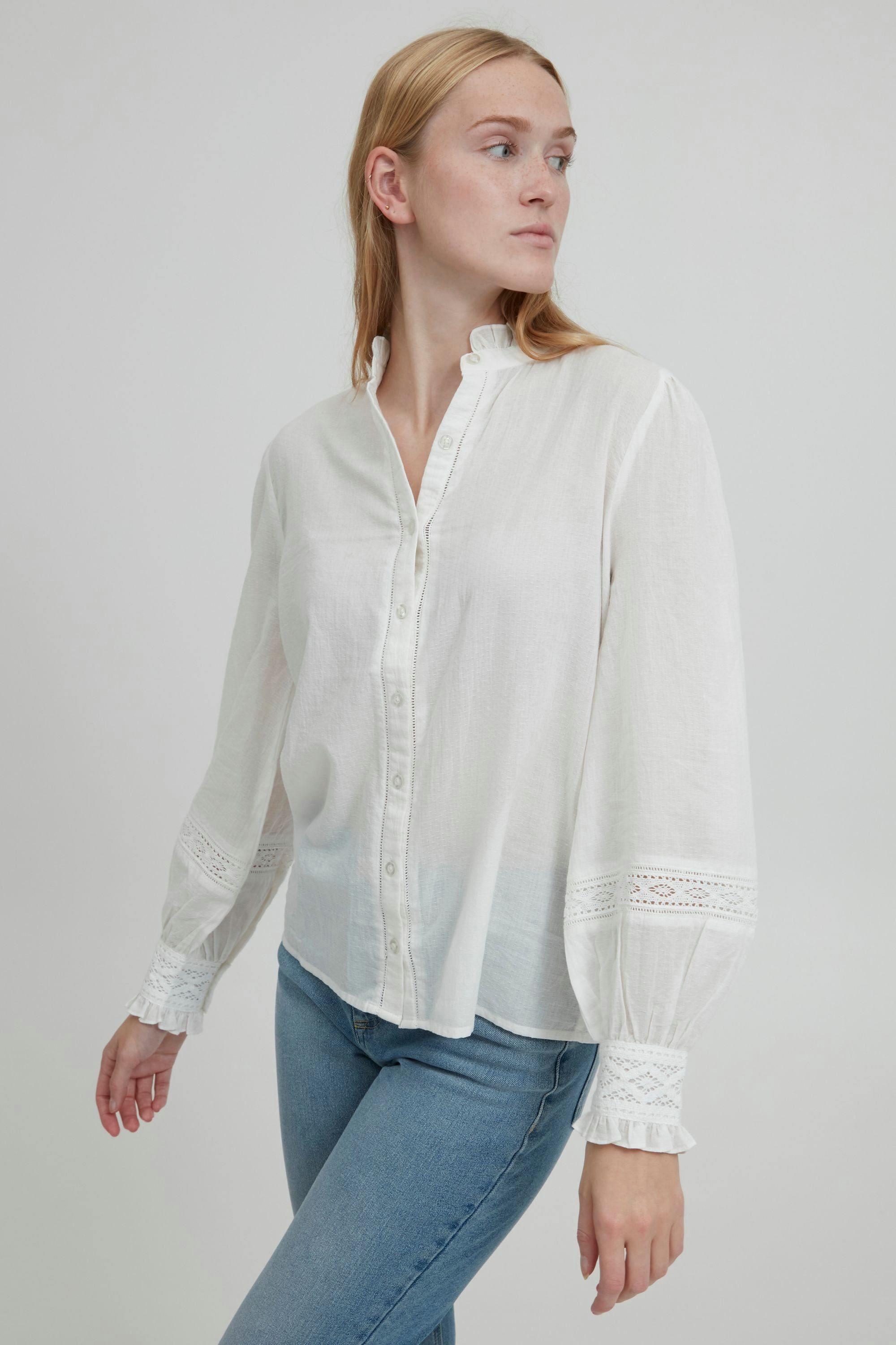 b.young LACE LS -20810937 Langarmbluse BYJANNA SHIRT