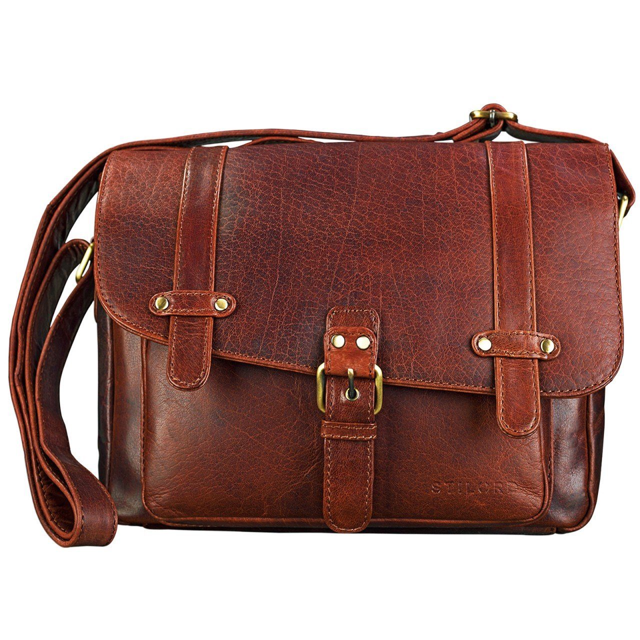 Handtasche "Lara" Vintage Umhängetasche Damen Leder