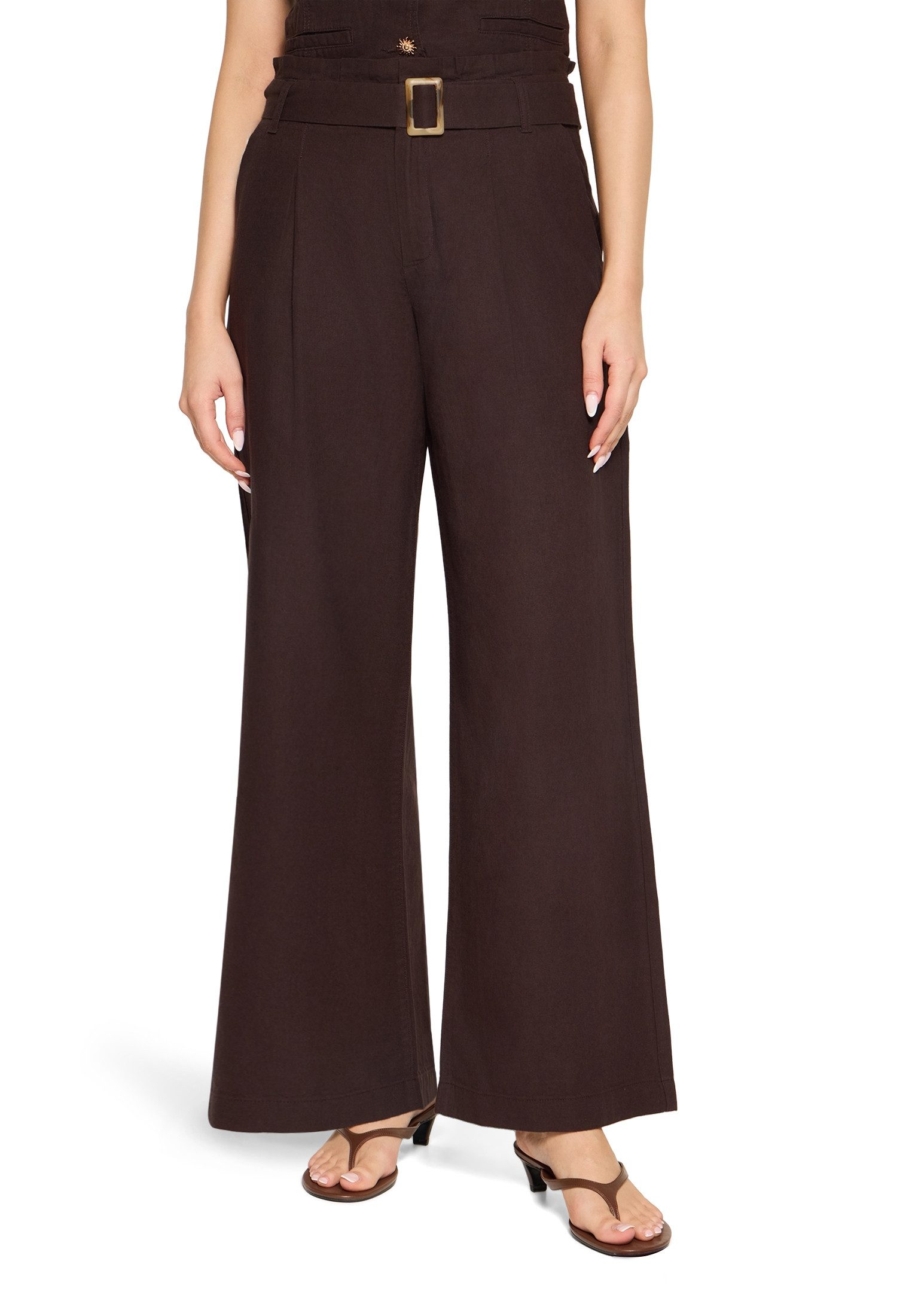 Cartoon Stoffhose Damen mit Bundfalten