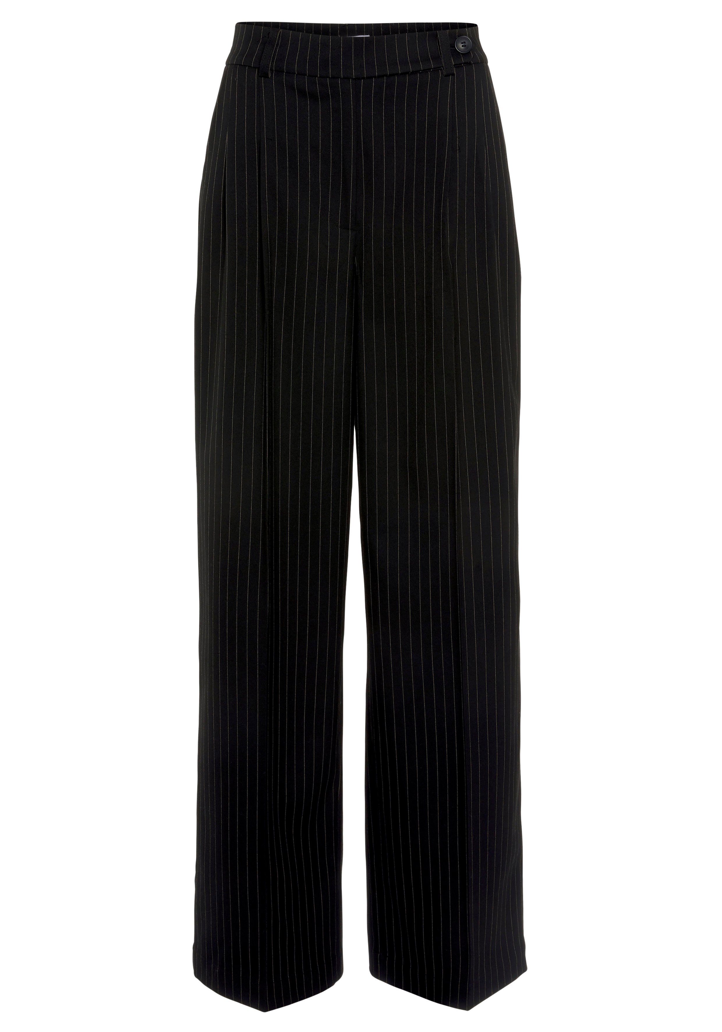 LASCANA Palazzohose im Business-Look, elegante Anzughose mit Nadelstreifen