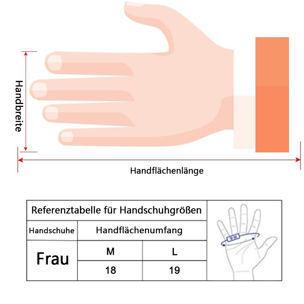 Jormftte Baumwollhandschuhe Winter Kunstlederhandschuhe,Touchscreen