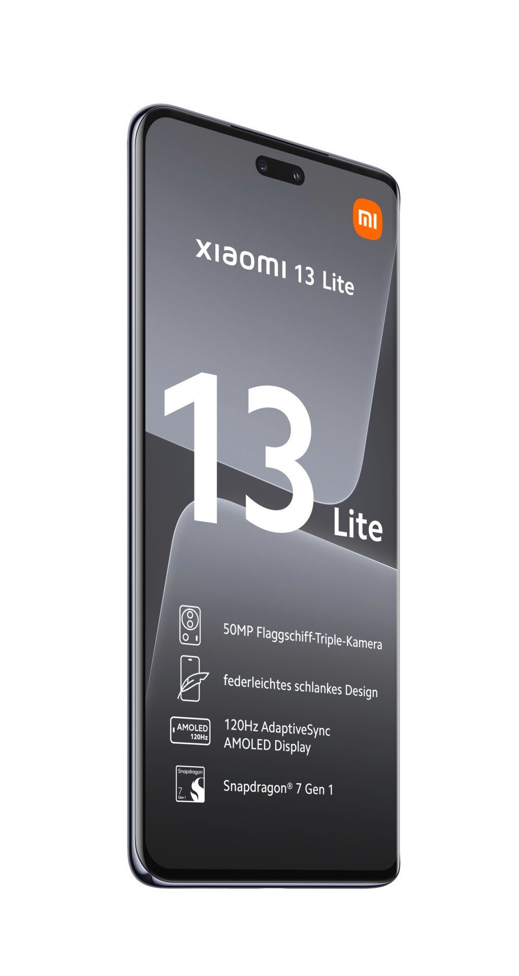 Xiaomi 13 Lite Zoll, Smartphone MP 50 (16,65 cm/6,55 128 Speicherplatz, Schwarz 8GB+128GB Kamera) GB