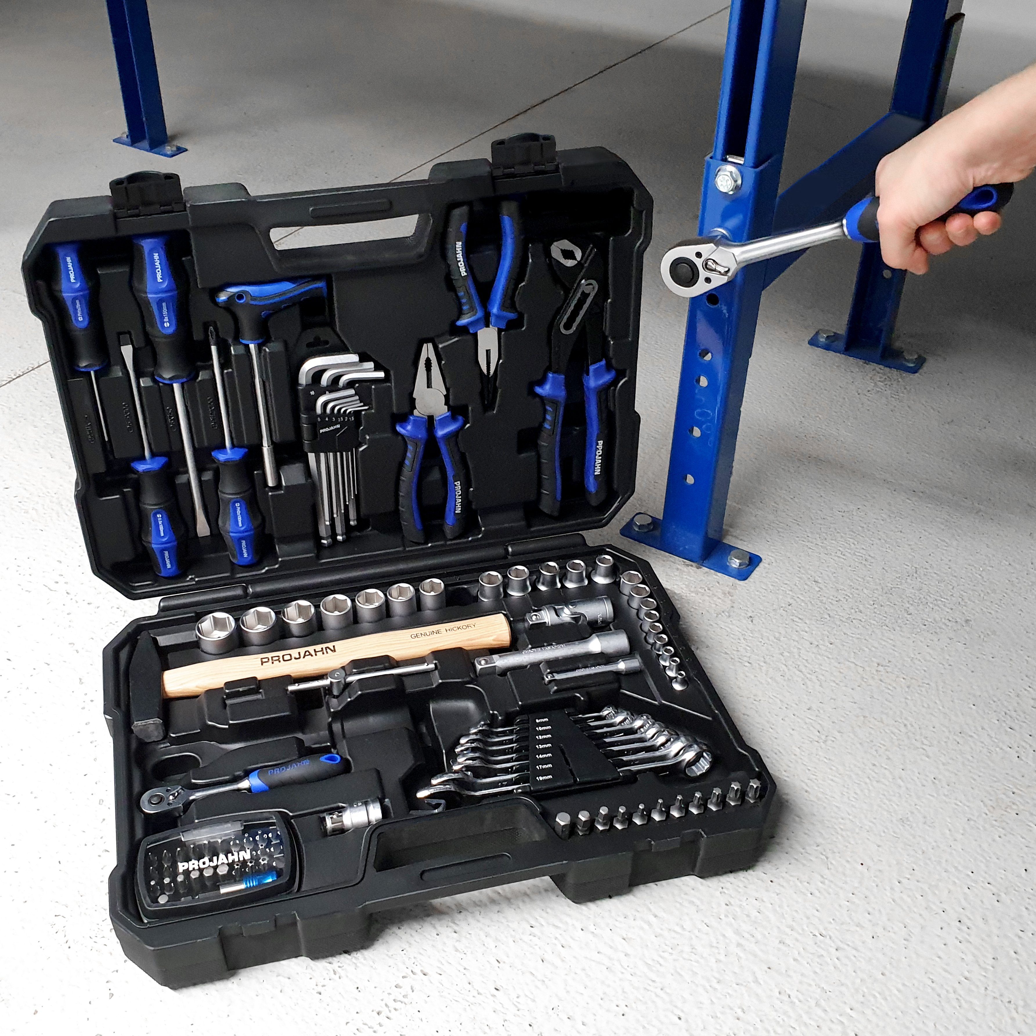 Werkzeugkoffer proficraft (Werkzeugset Set Projahn 98 tlg. PROJAHN Werkzeugkoffer