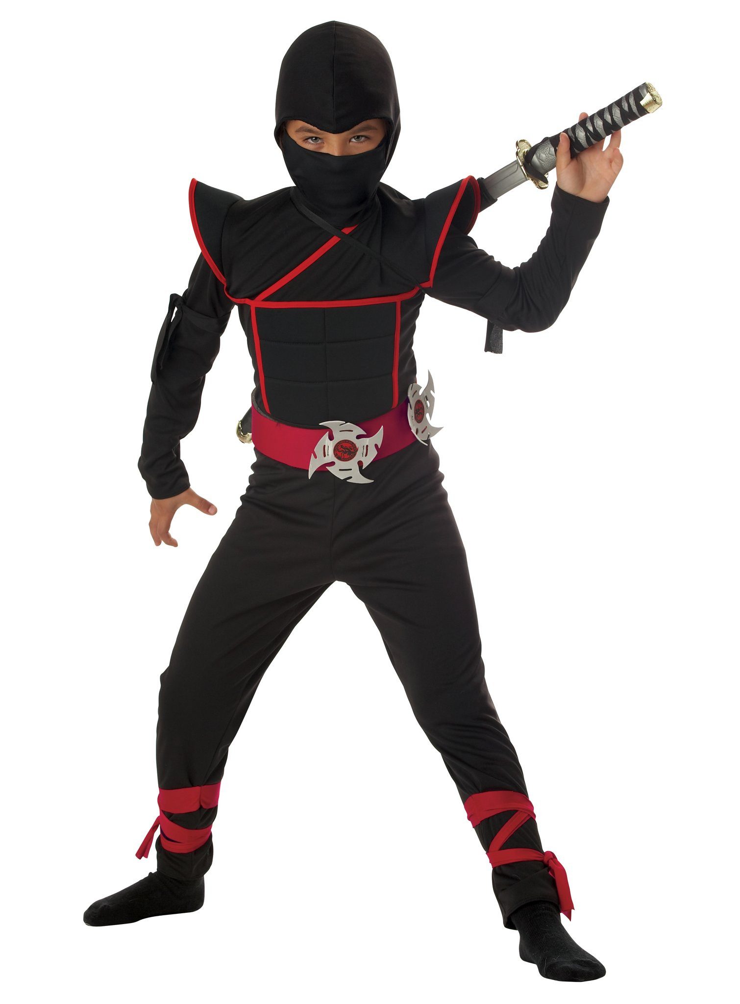 Kostüm Ninja Fighter Kostüm für Kinder schwarz