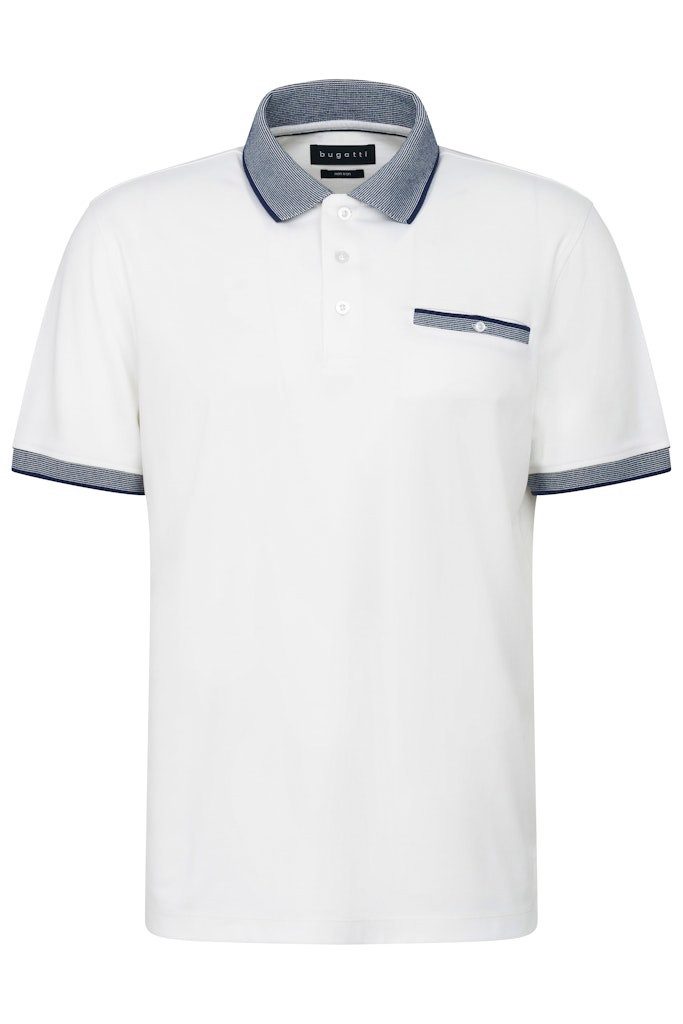 bugatti Poloshirt 8151-55091A mit Kontraststreifen und günstig online kaufen
