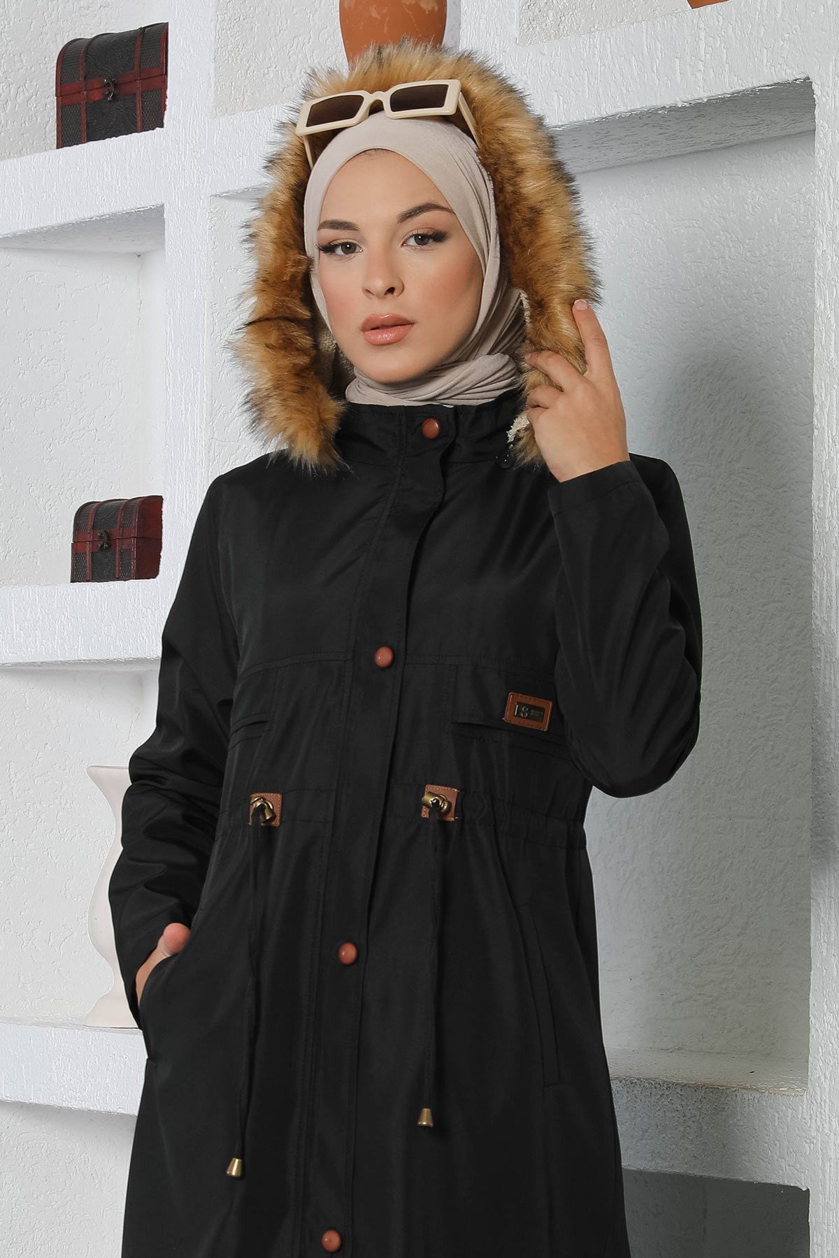 MODAMİHRAM Winterjacke Schnürdetail Jacke günstig online kaufen