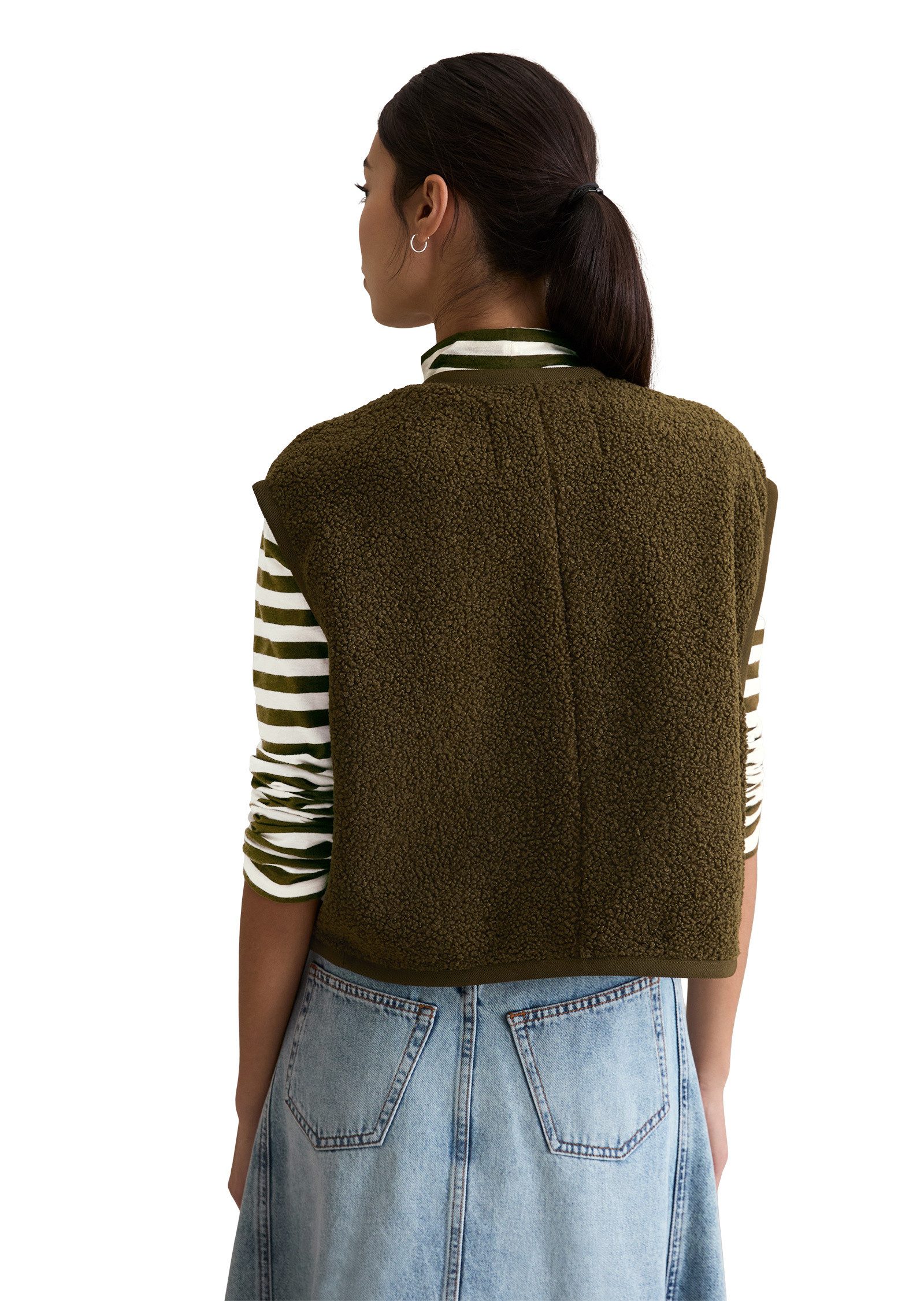 Marc O'Polo DENIM Sweatweste aus recyceltem Polyester