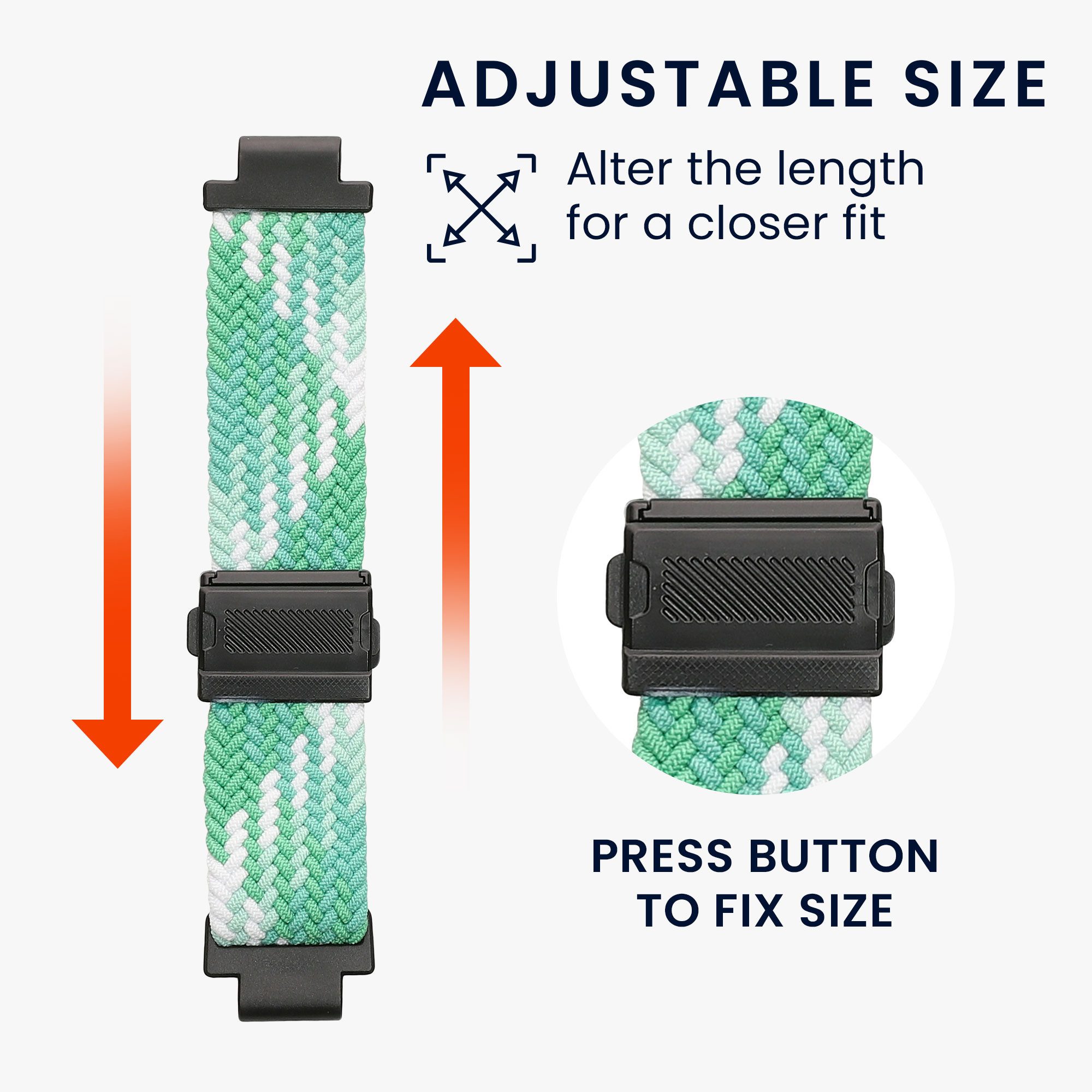 kwmobile Ersatzarmband für imoo Watch Phone Z1 / Z7 / Z6 Armband Smartwatch, 1-tlg., Nylonarmband mit Magnetverschluss - Grün