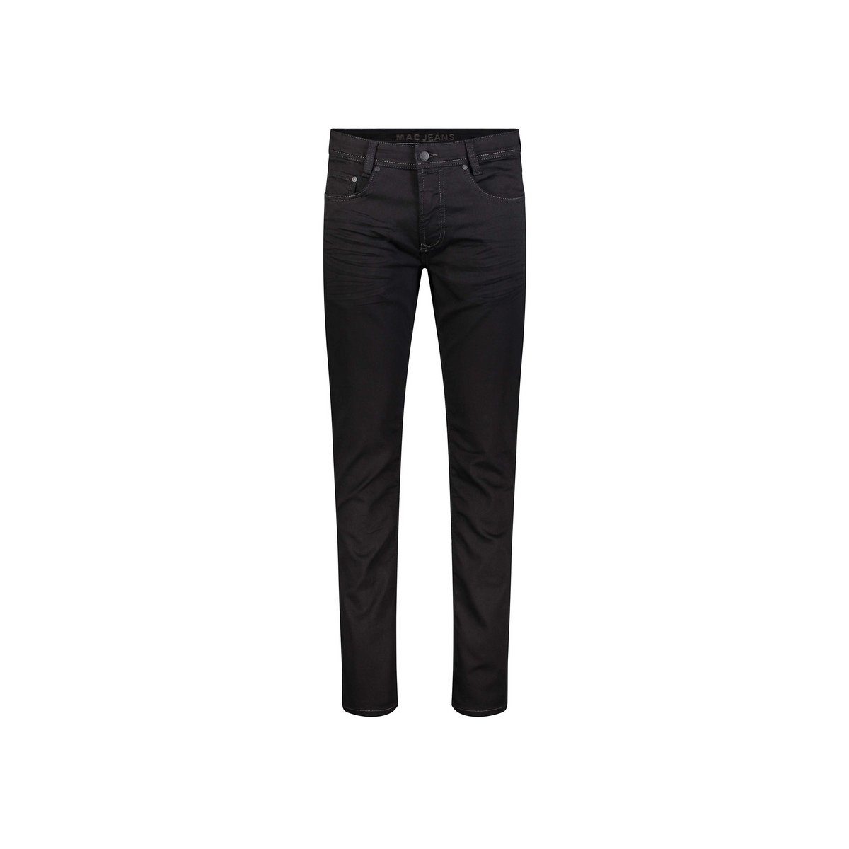 regular schwarz Straight-Jeans MAC (1-tlg)