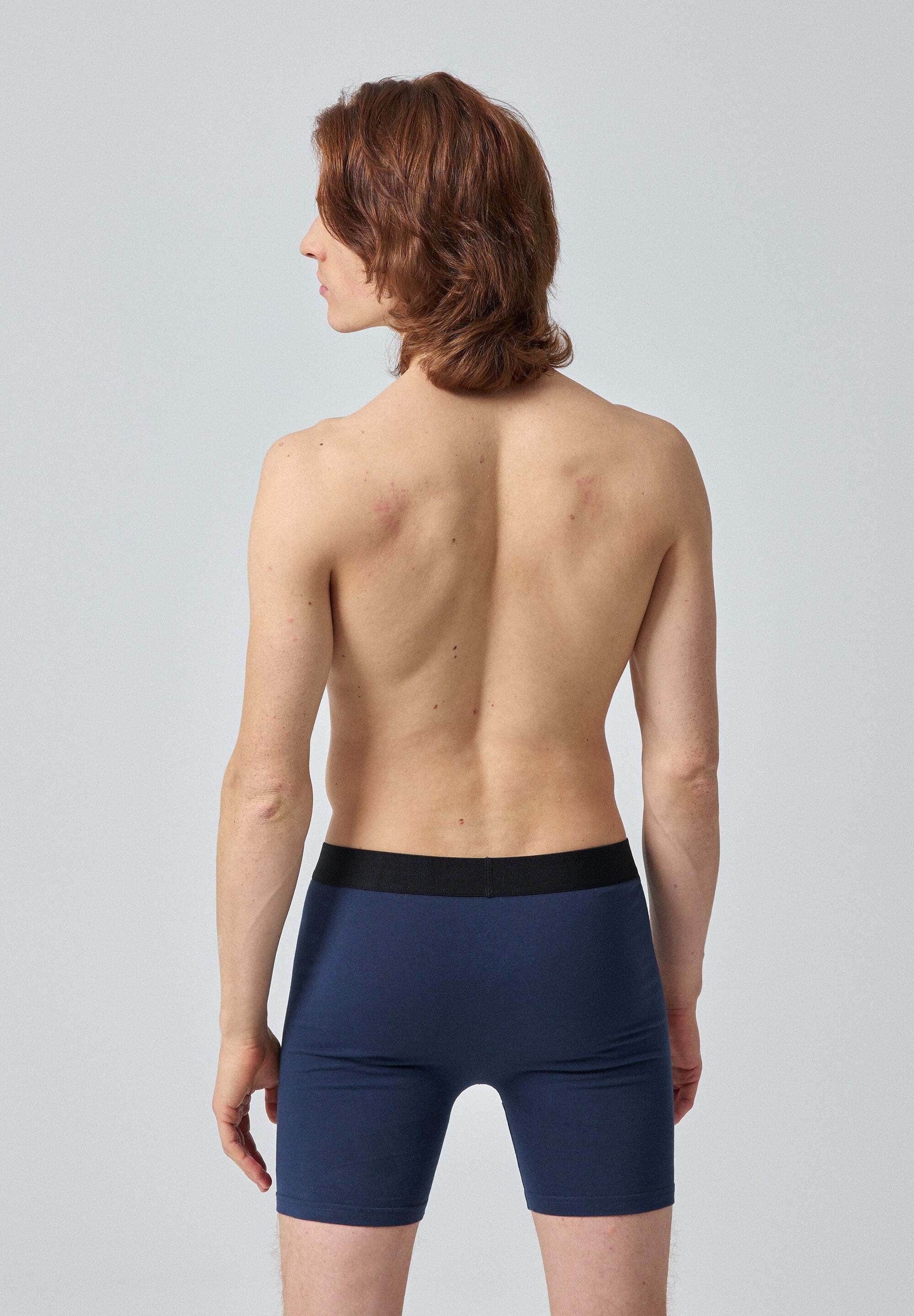 SNOCKS Boxershorts Enge Unterhosen mit längerem Bein ohne Logo (6-St) aus Bio-Baumwolle, ohne kratzenden Zettel, bequem durch längeres Bein – Bild 4 von 5
