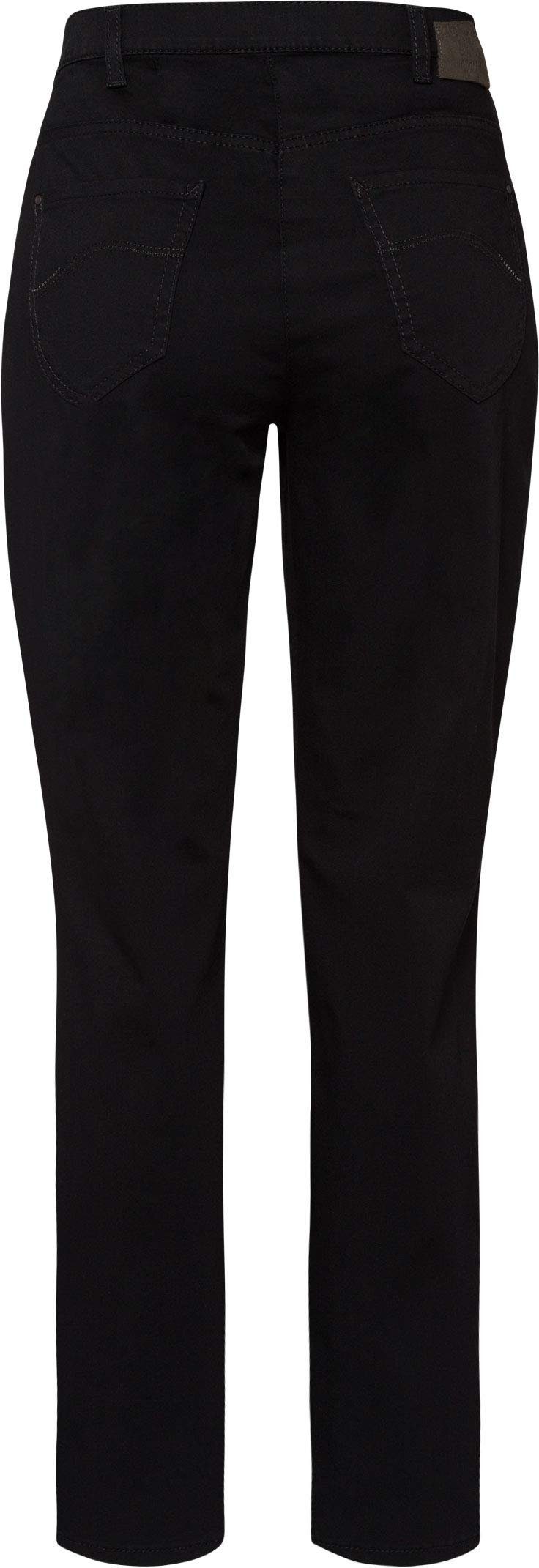 schwarz regular (1-tlg) 5-Pocket-Jeans Brax
